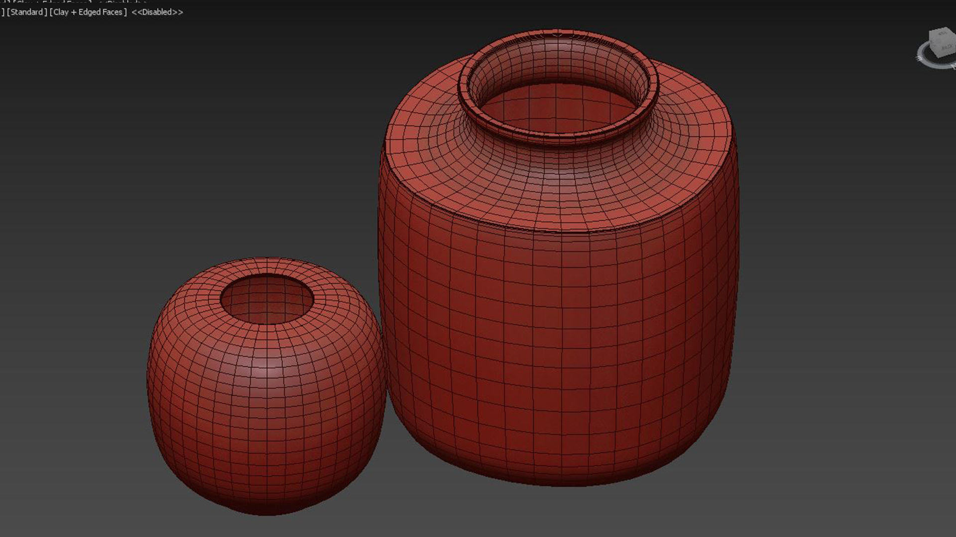 Danish Midcentury Ceramic Vases 3D model_6