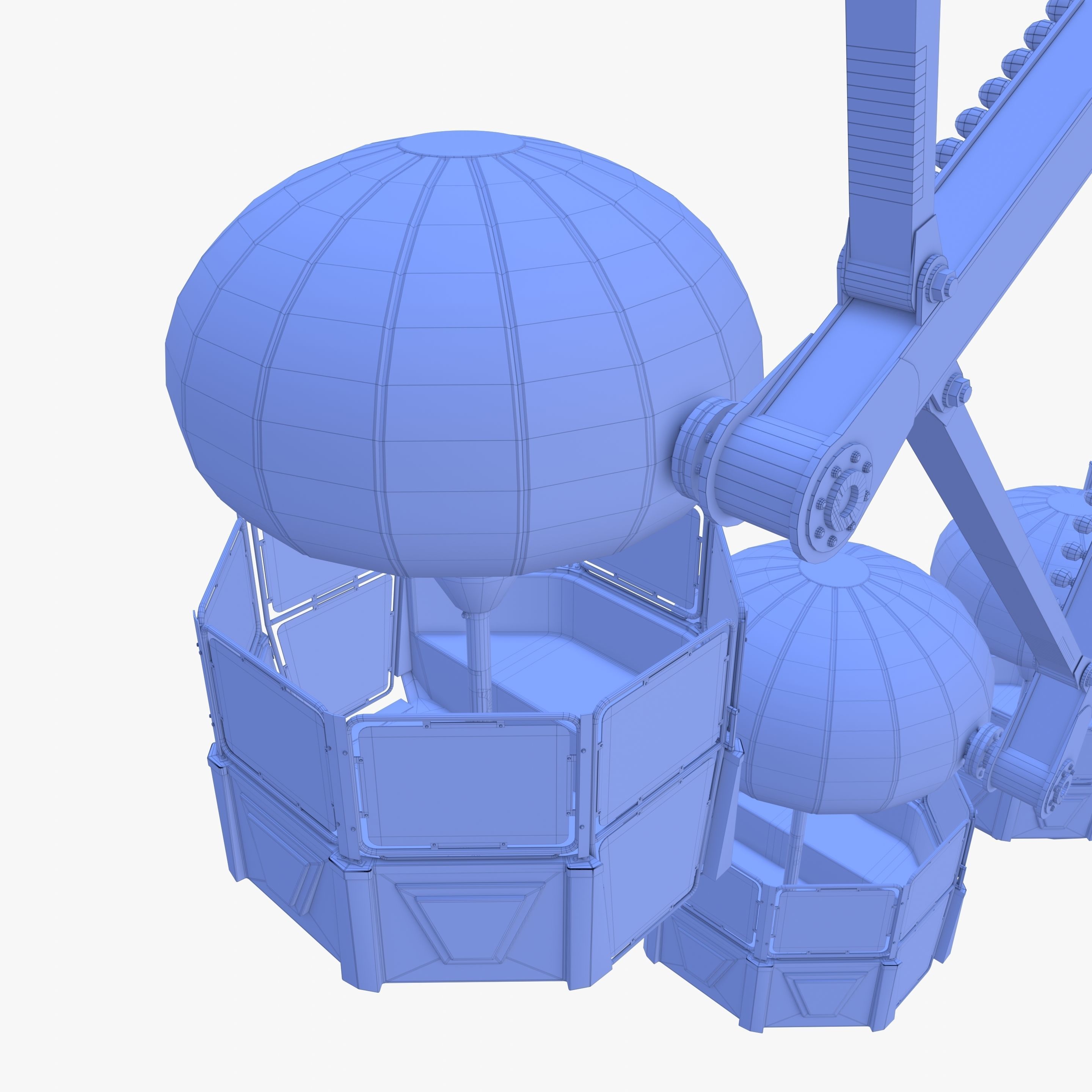 Ferris wheel v3 Low-poly 3D model_21