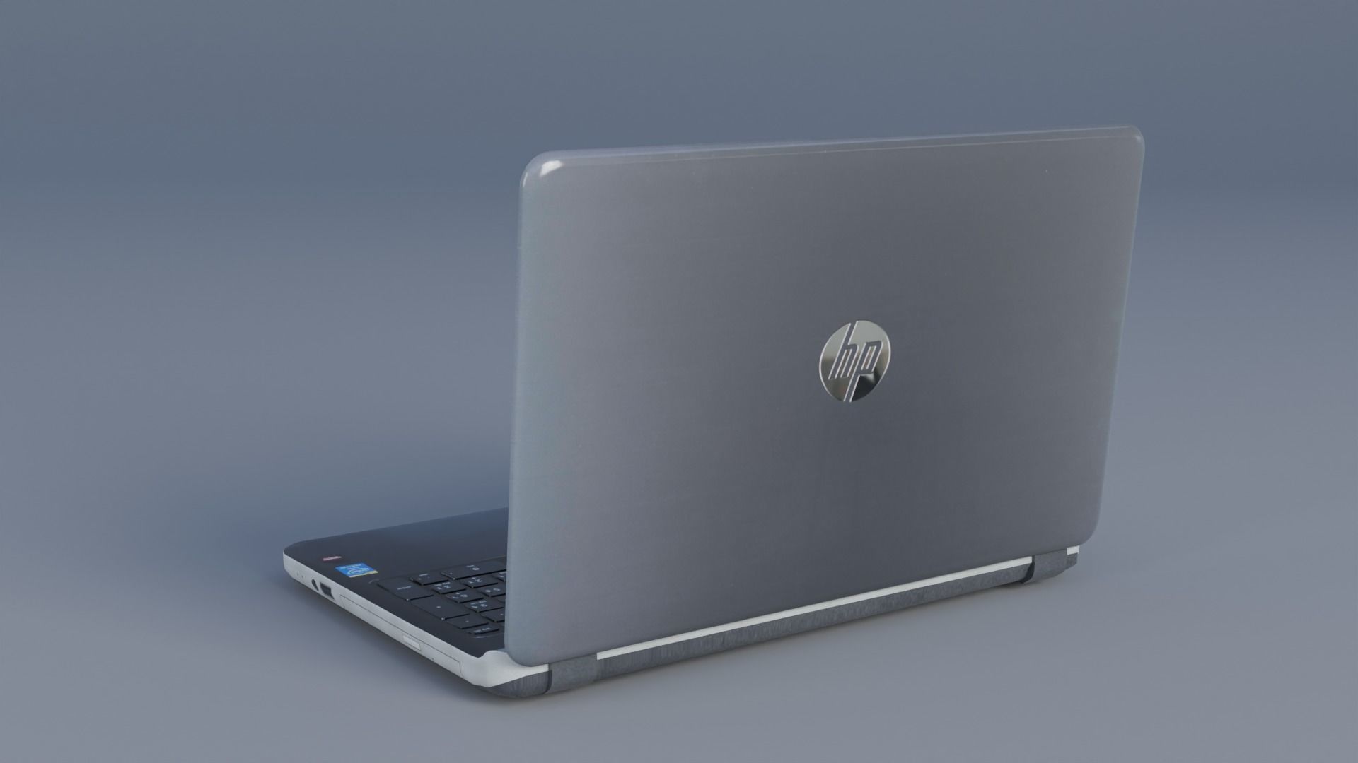 Laptop Low-poly 3D model_2