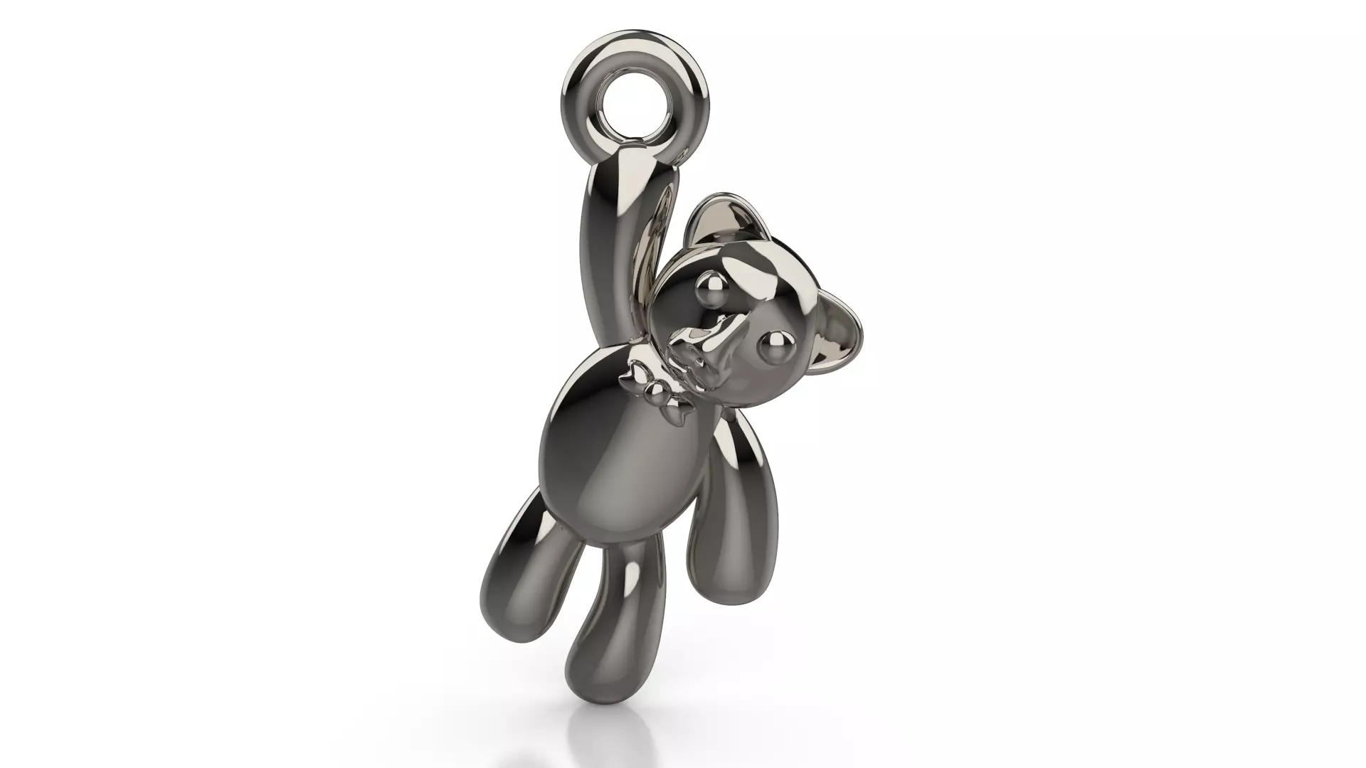 tedy bear pendant 3D print model_0