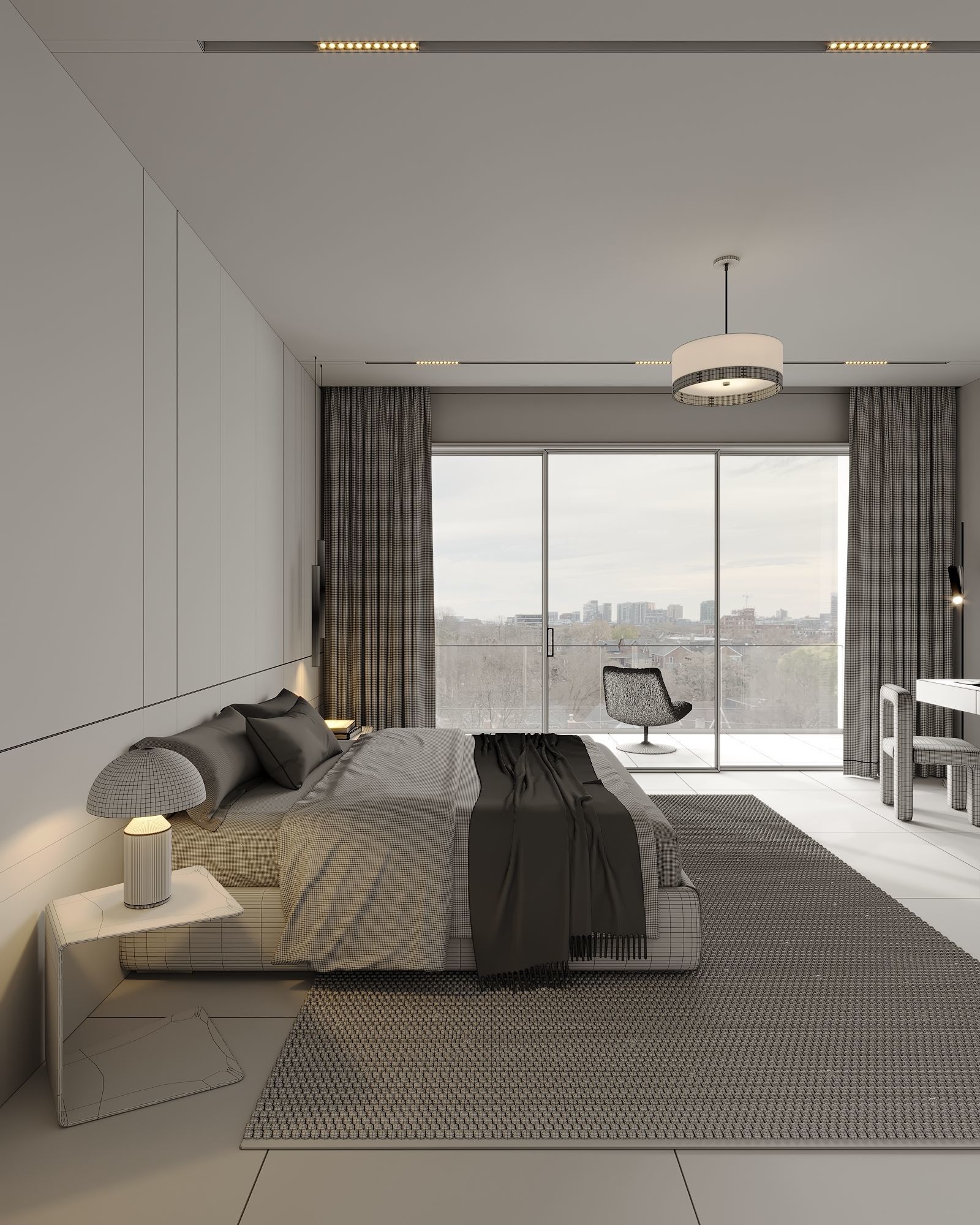 AR-22045 Case Study - Bedroom 3D Scene 3D model_10