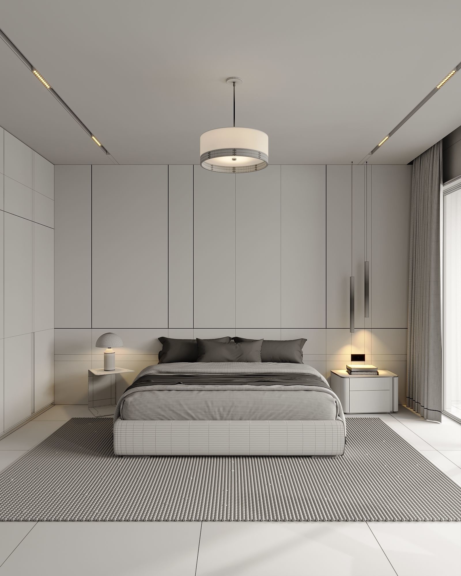 AR-22045 Case Study - Bedroom 3D Scene 3D model_8