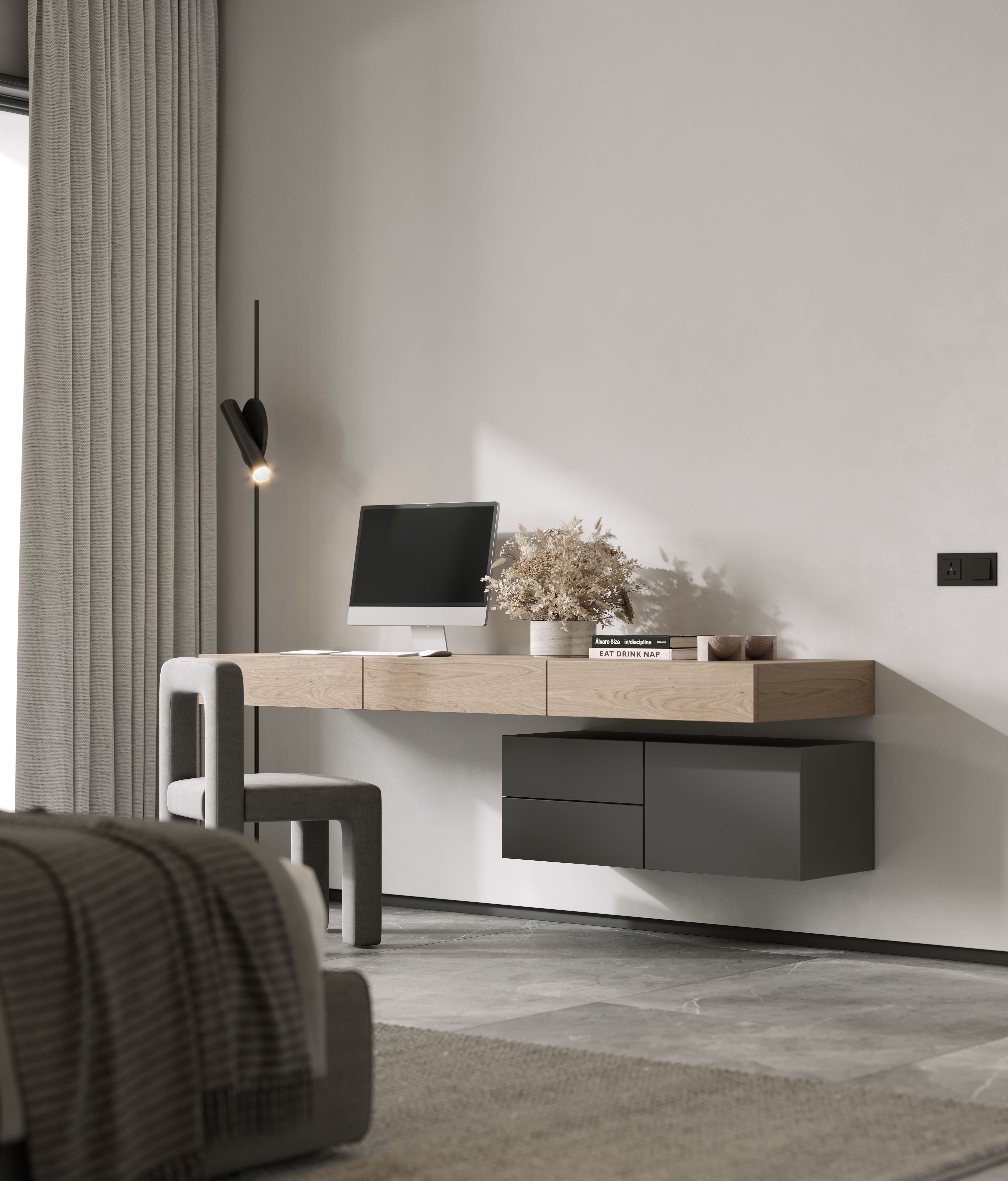 AR-22045 Case Study - Bedroom 3D Scene 3D model_5