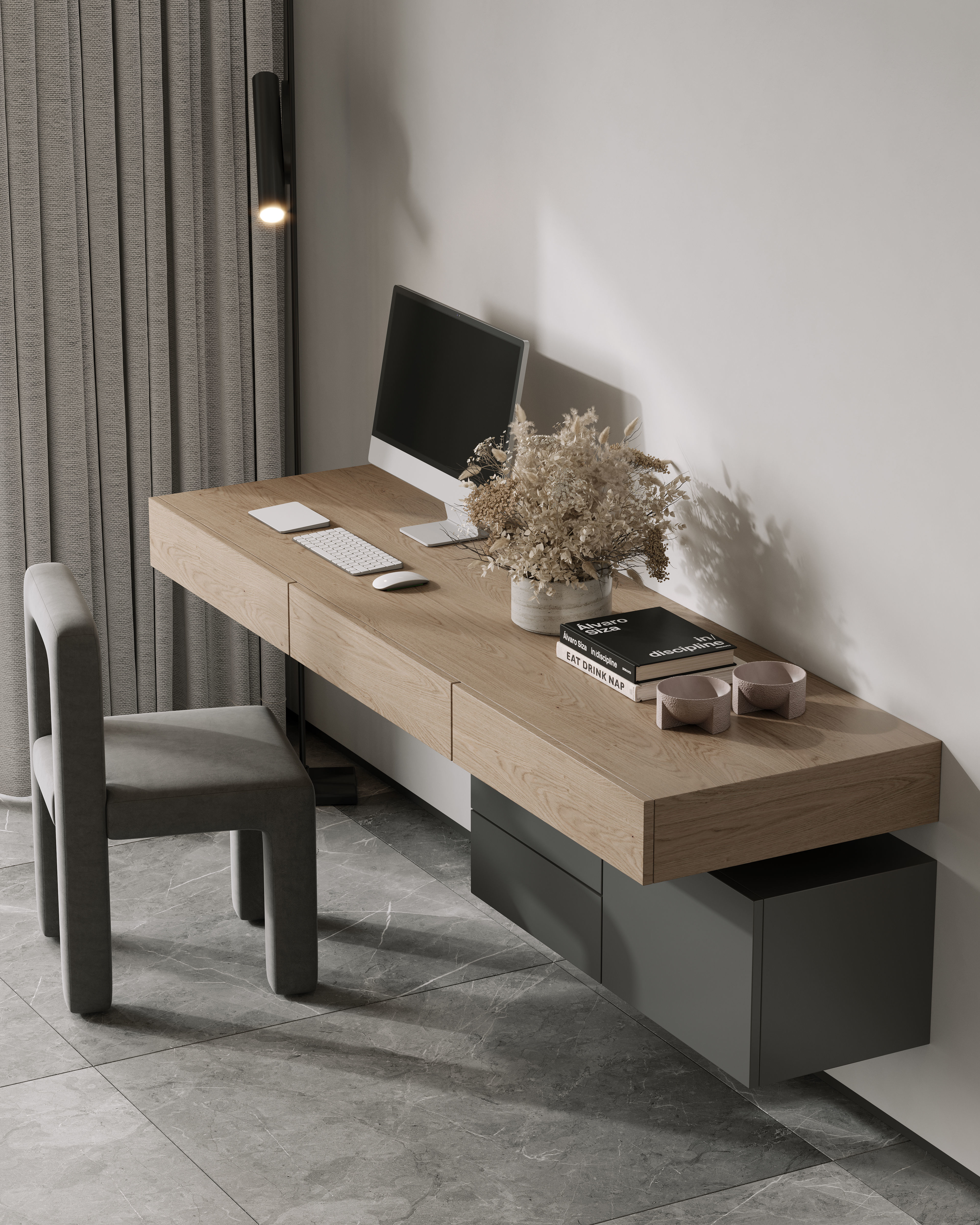 AR-22045 Case Study - Bedroom 3D Scene 3D model_6