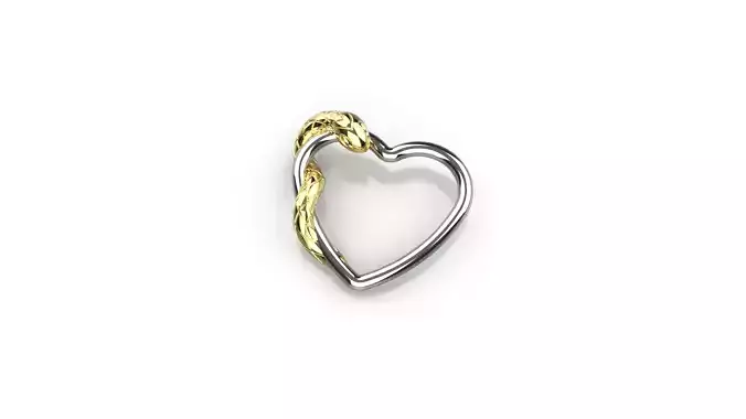 snake in heart piercing