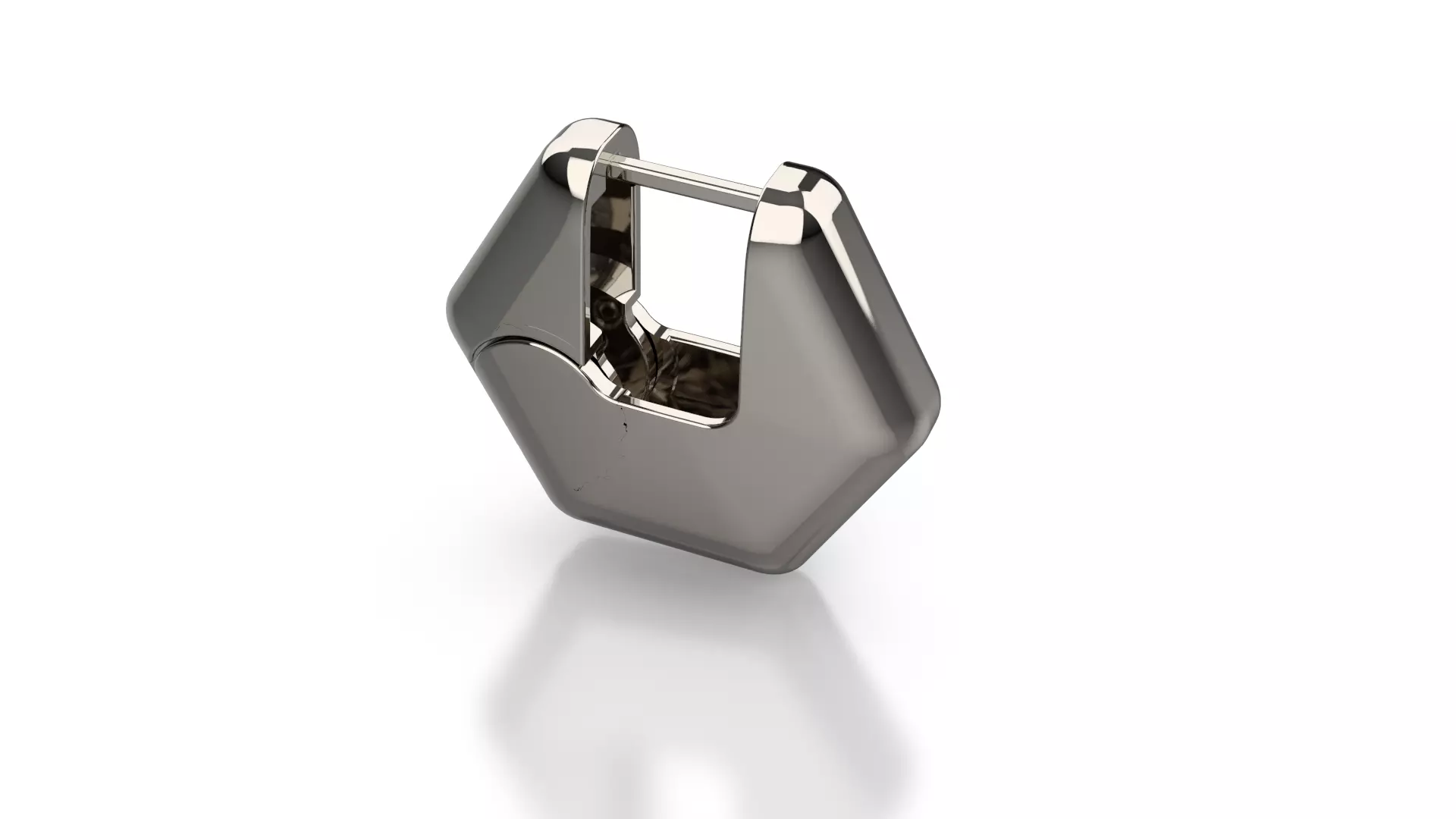 Hinged earring 3D print model