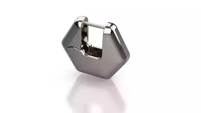 Hinged earring 3D print model