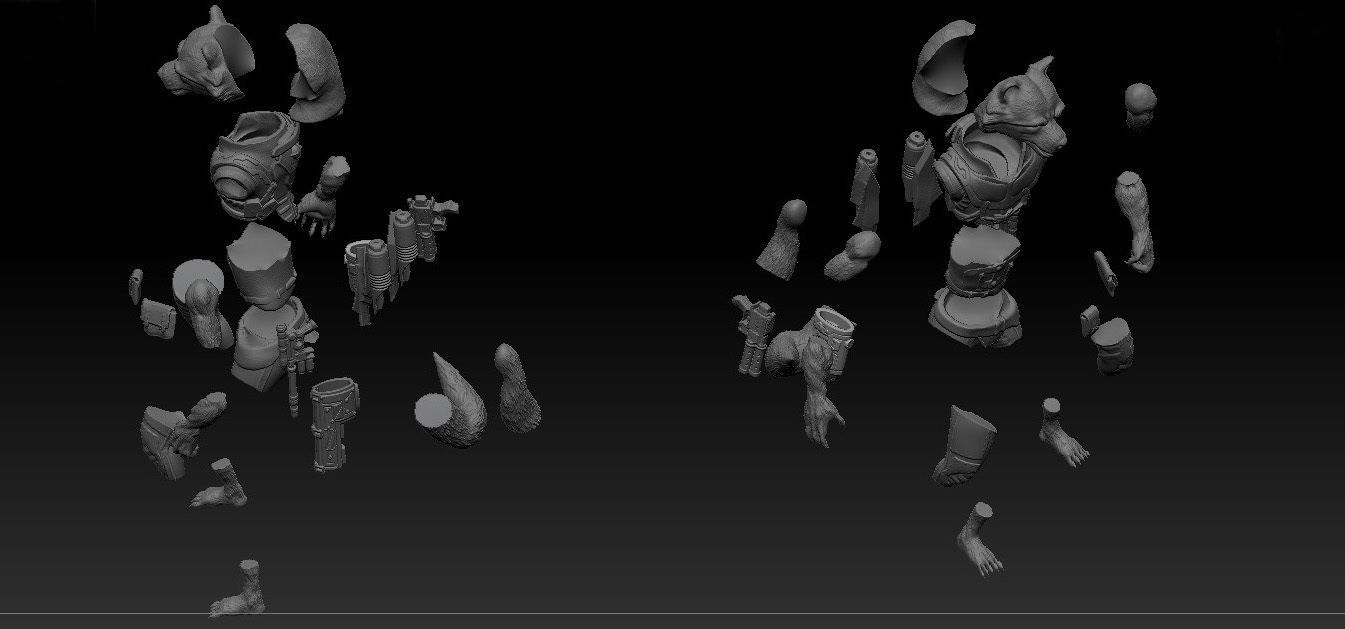 ROCKET RACCOON  3D print model   Guardians of the Galaxy 3D print model_9