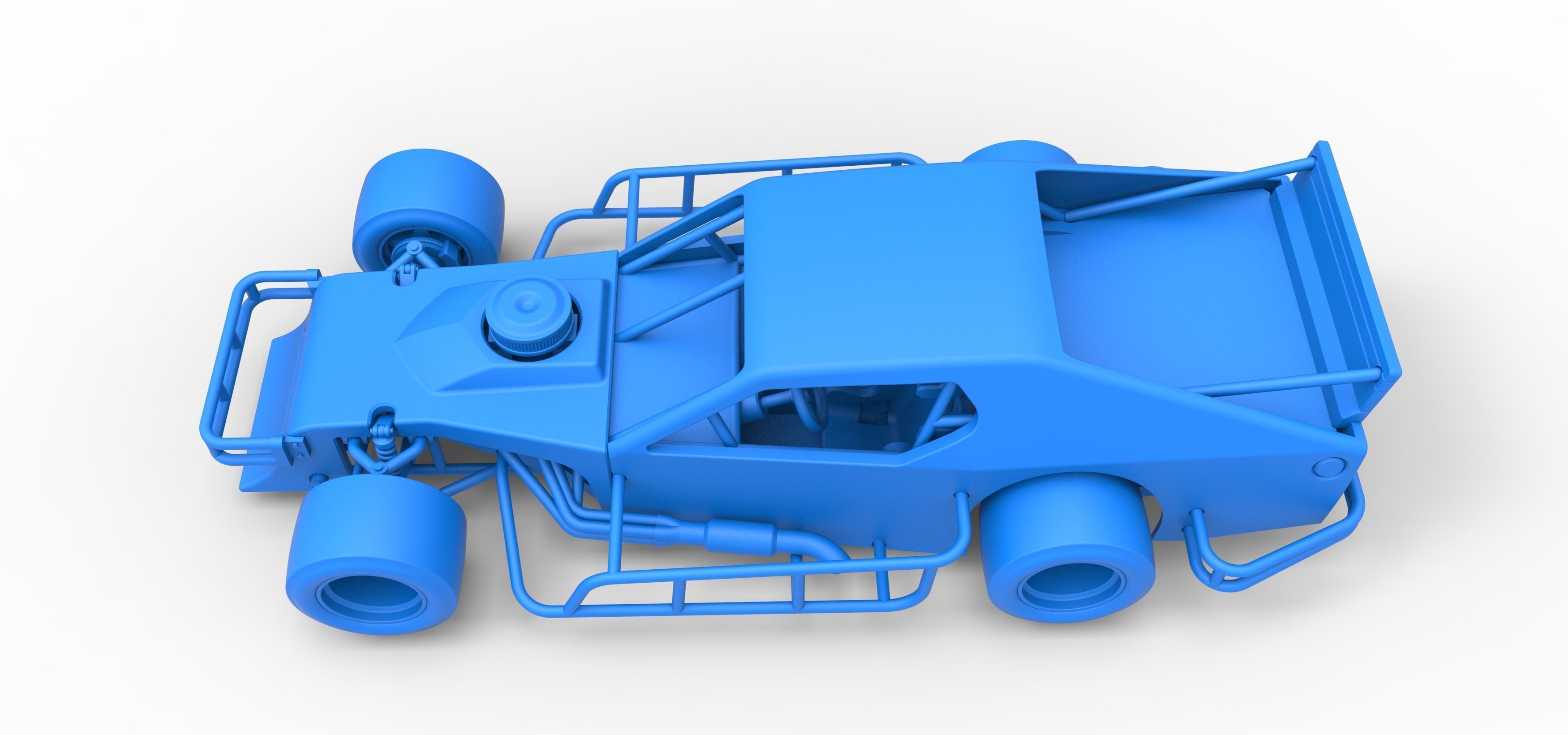 Asphalt Modified stock car Scale 1 to 25 3D print model_32