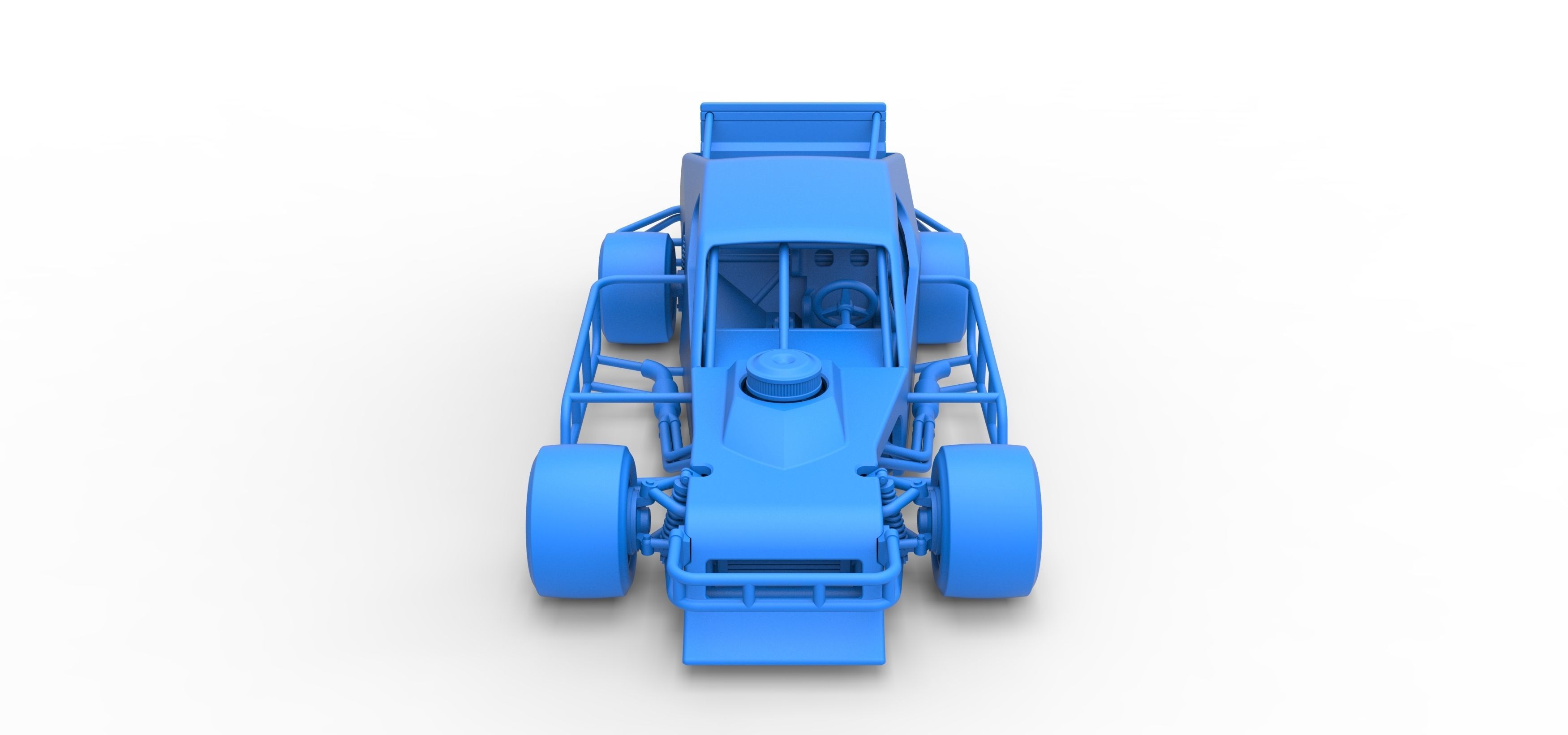 Asphalt Modified stock car Scale 1 to 25 3D print model_30