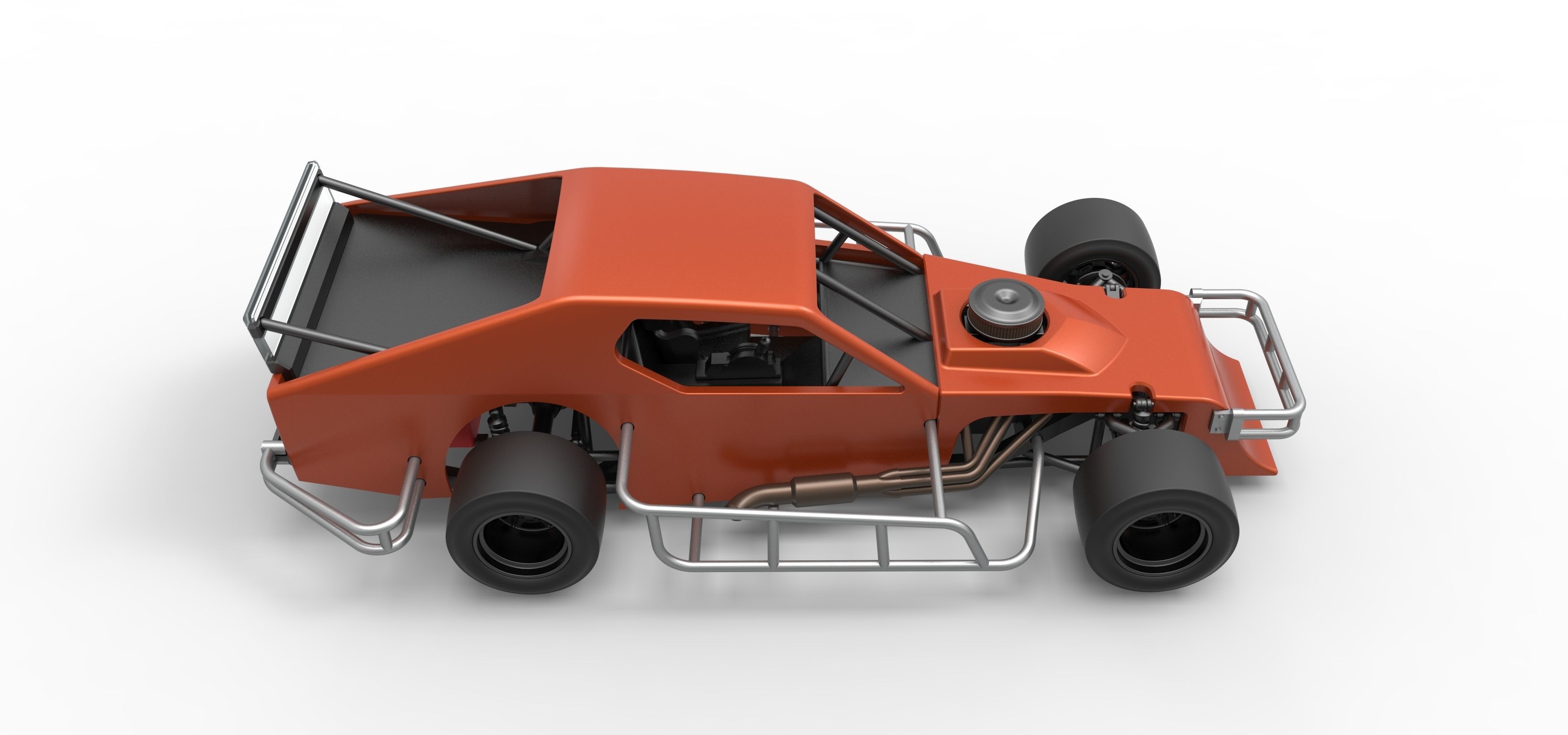 Asphalt Modified stock car Scale 1 to 25 3D print model_20