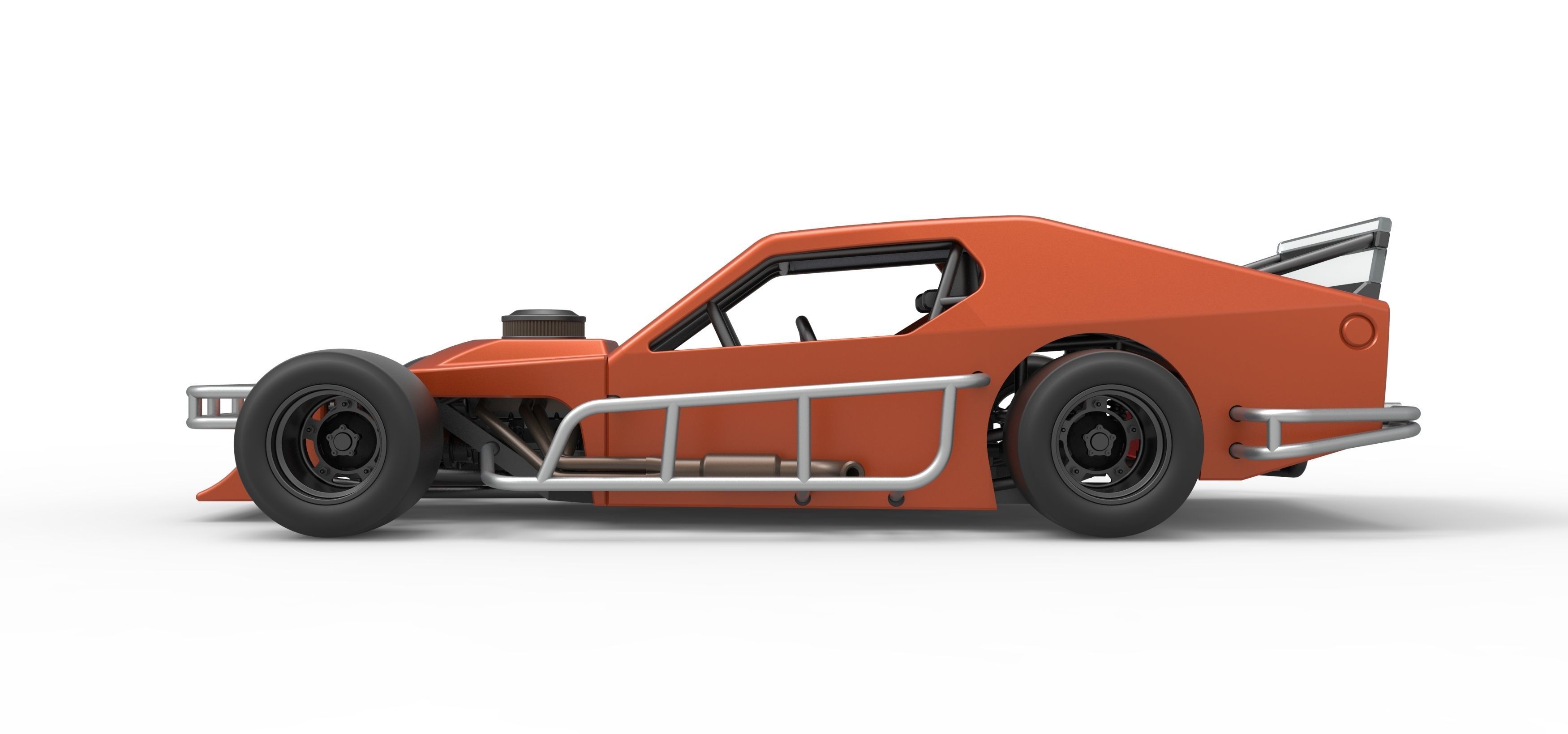 Asphalt Modified stock car Scale 1 to 25 3D print model_9