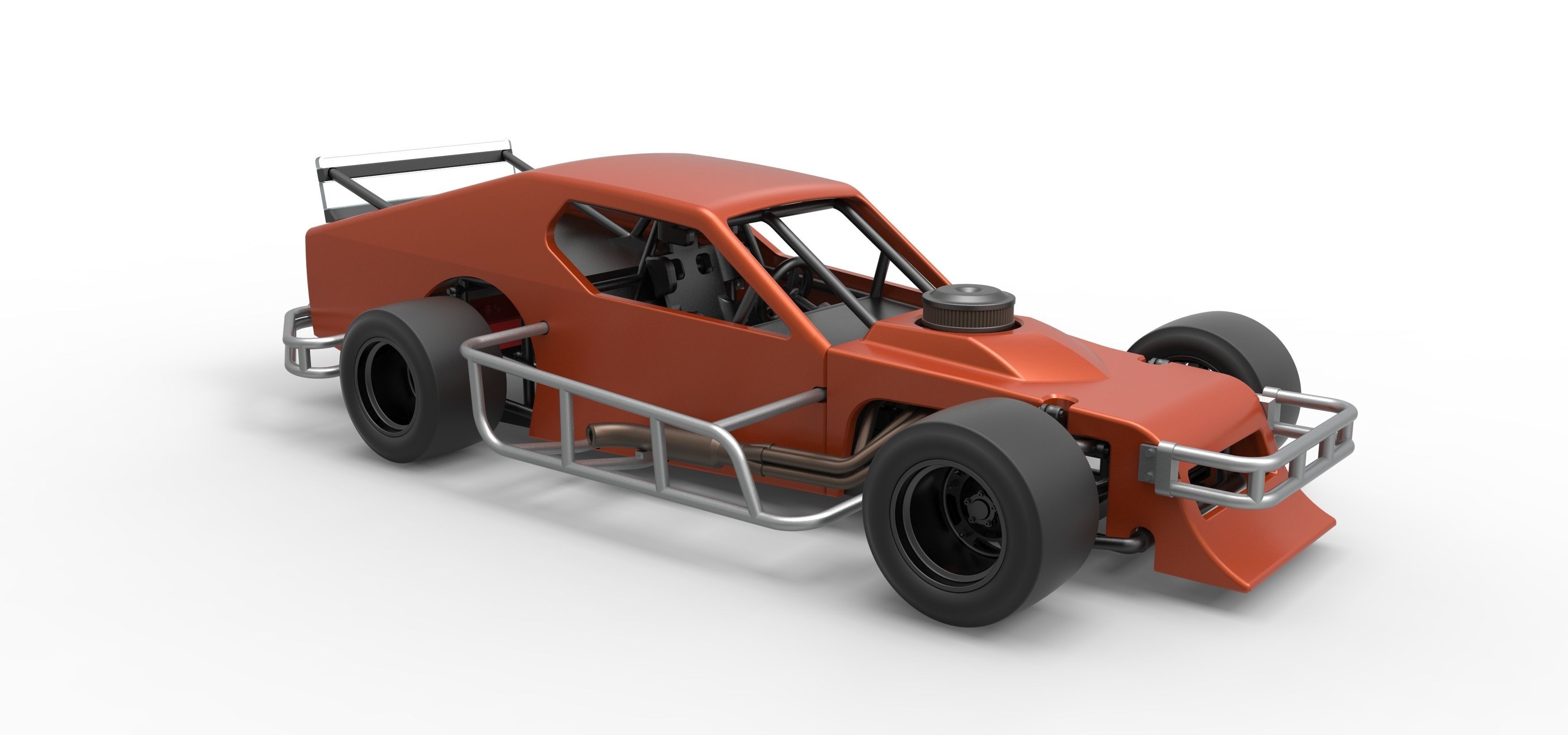 Asphalt Modified stock car Scale 1 to 25 3D print model_21