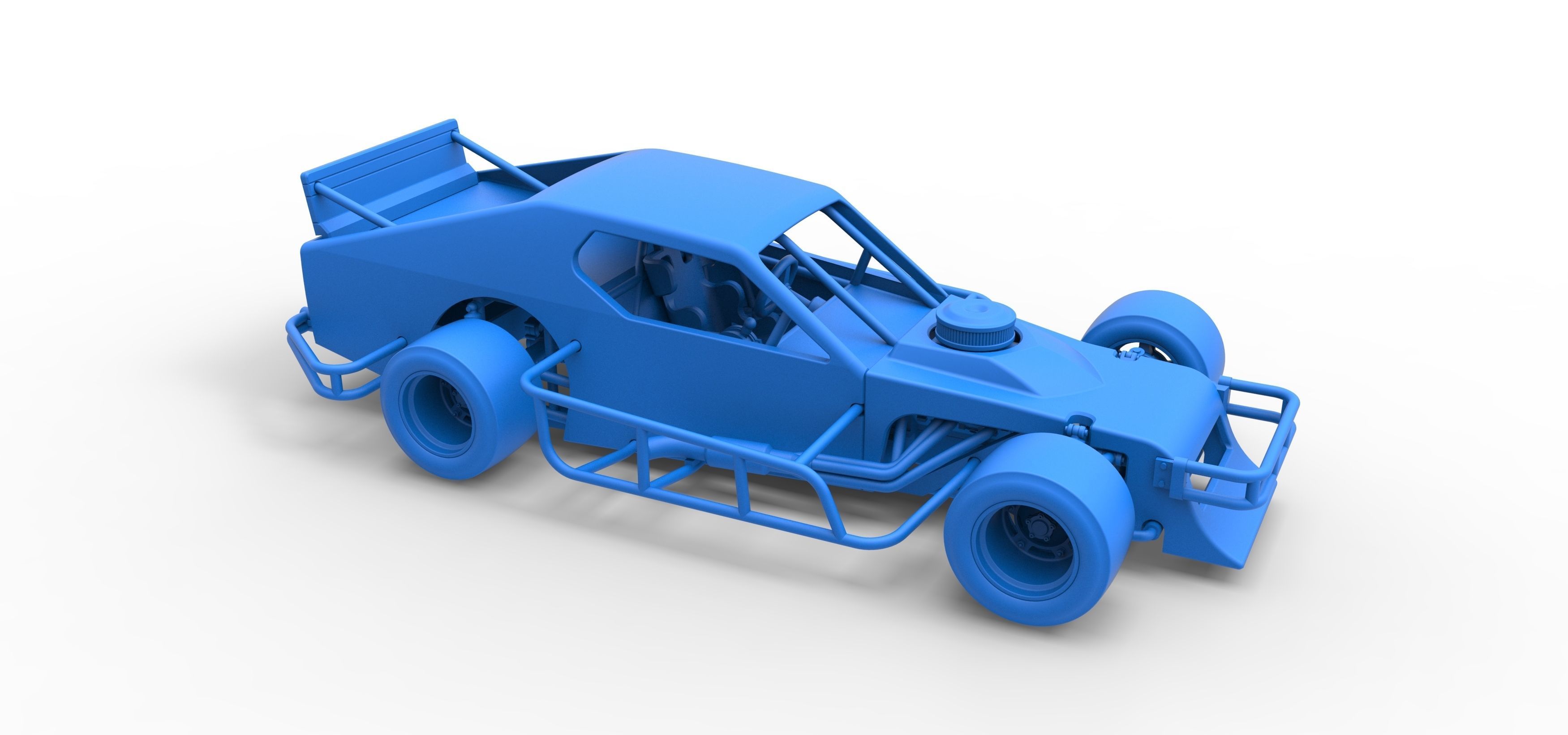 Asphalt Modified stock car Scale 1 to 25 3D print model_44