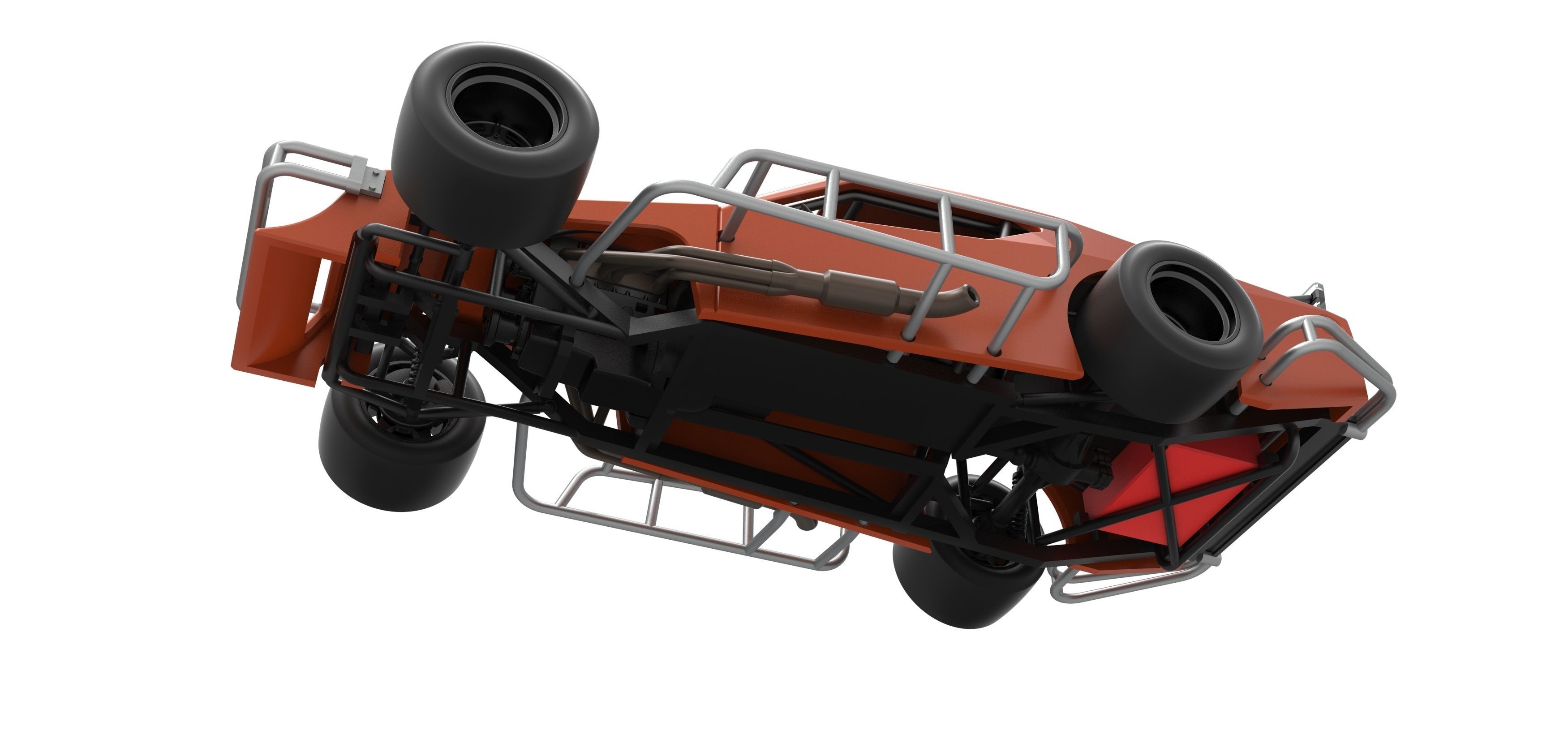 Asphalt Modified stock car Scale 1 to 25 3D print model_3