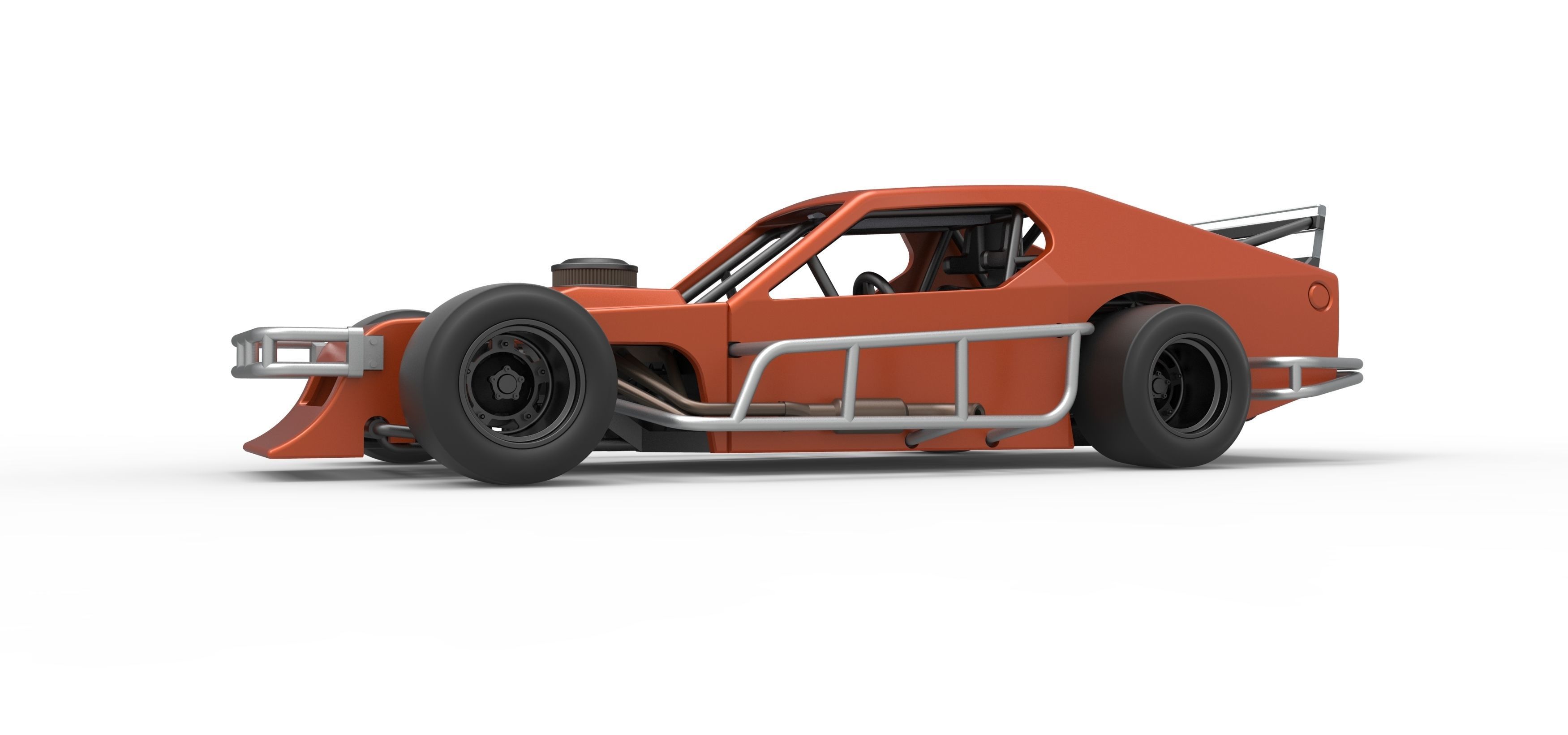 Asphalt Modified stock car Scale 1 to 25 3D print model_2
