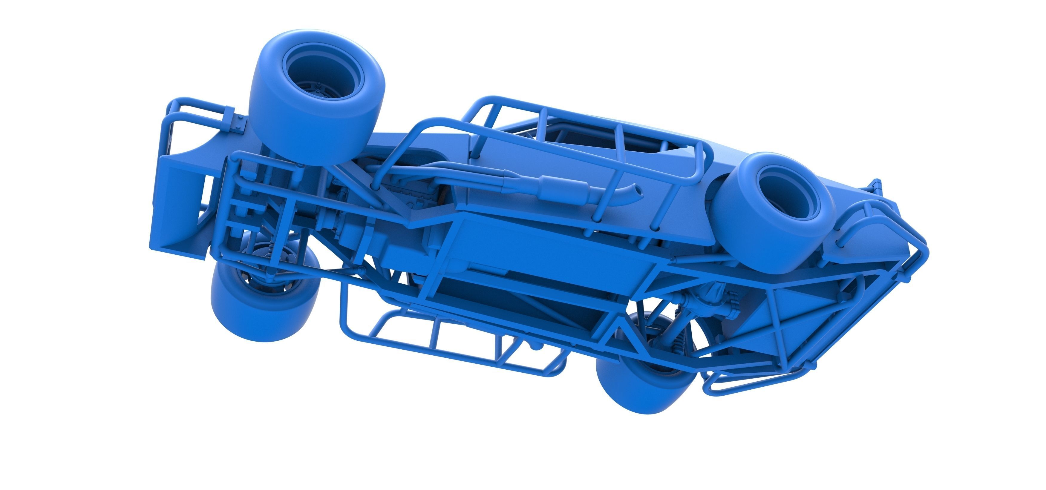 Asphalt Modified stock car Scale 1 to 25 3D print model_25