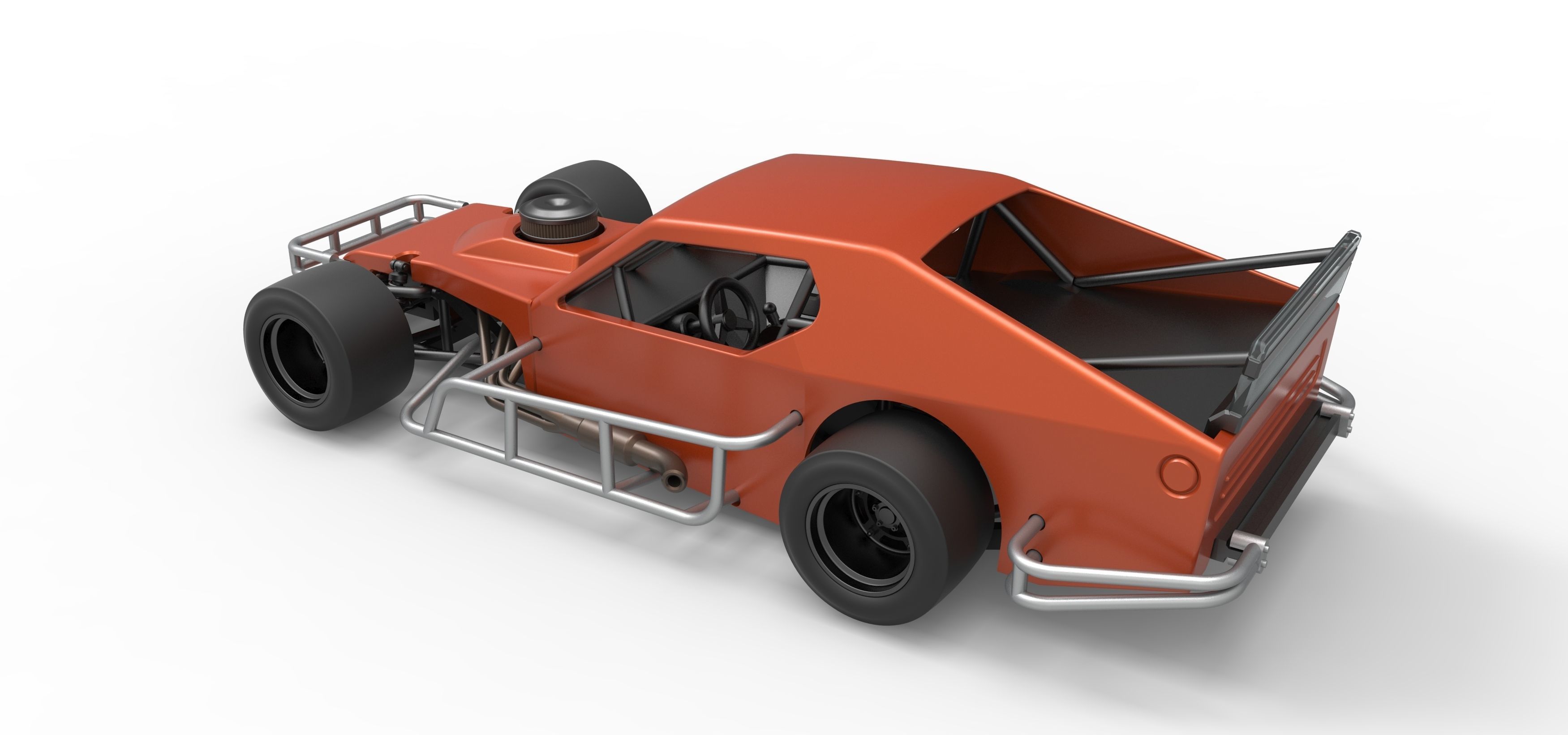 Asphalt Modified stock car Scale 1 to 25 3D print model_12