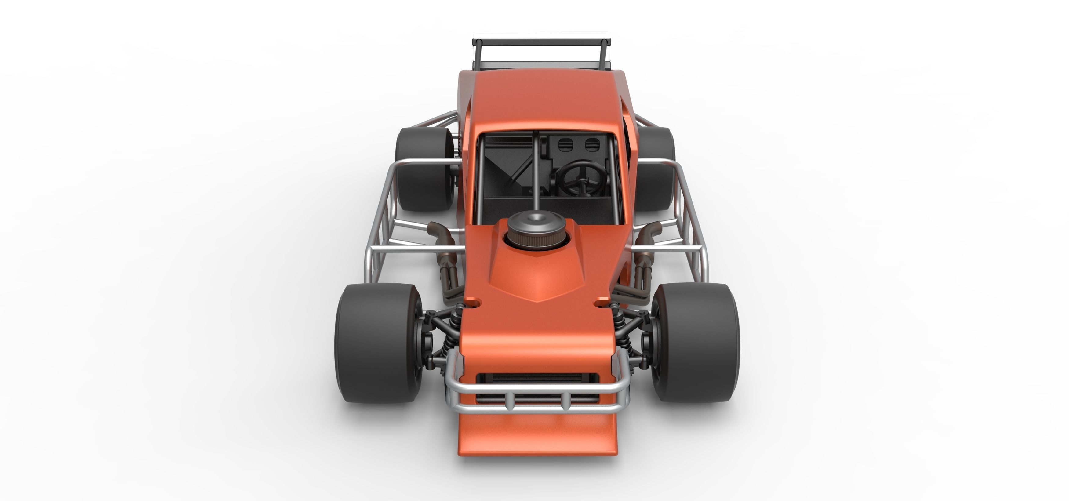 Asphalt Modified stock car Scale 1 to 25 3D print model_8