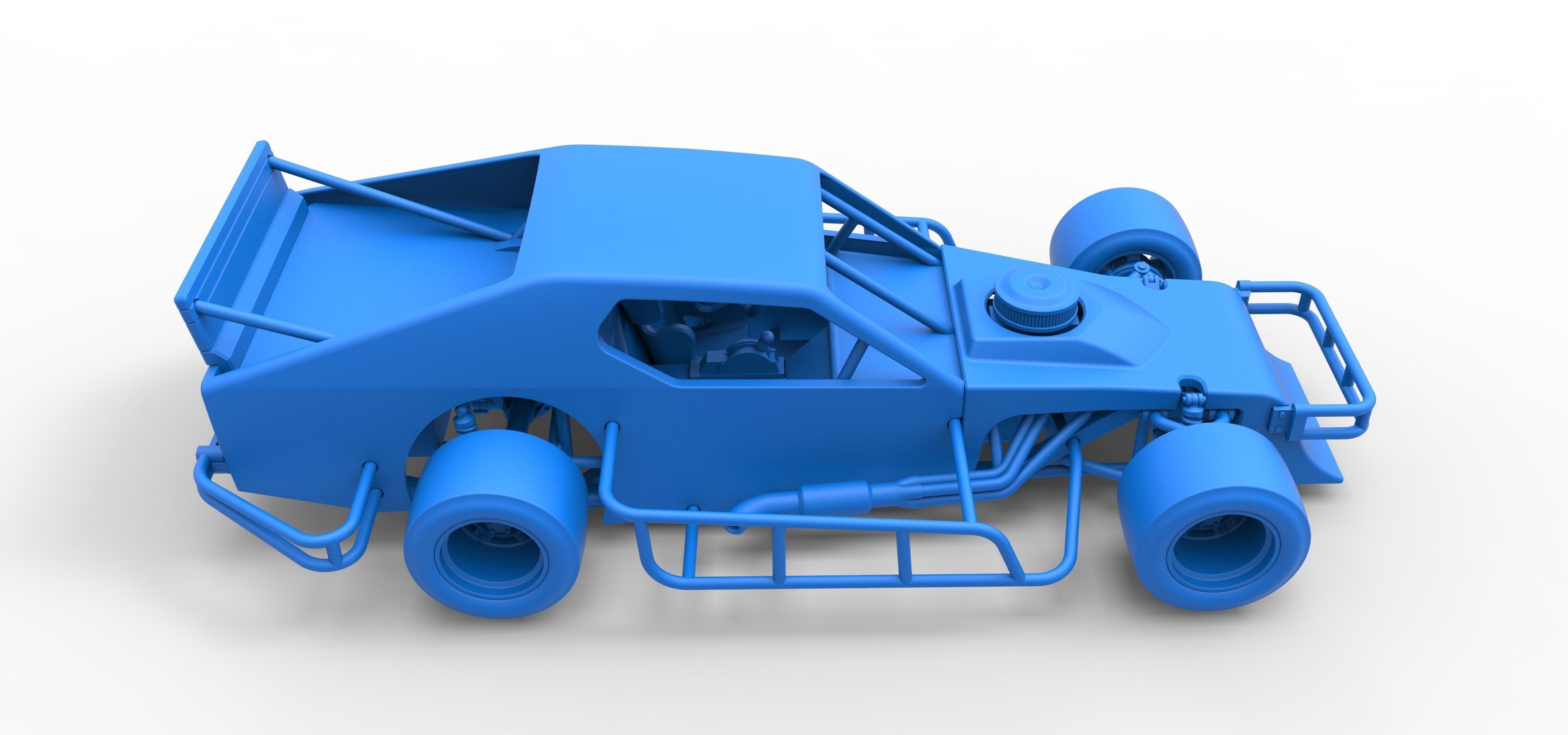 Asphalt Modified stock car Scale 1 to 25 3D print model_42