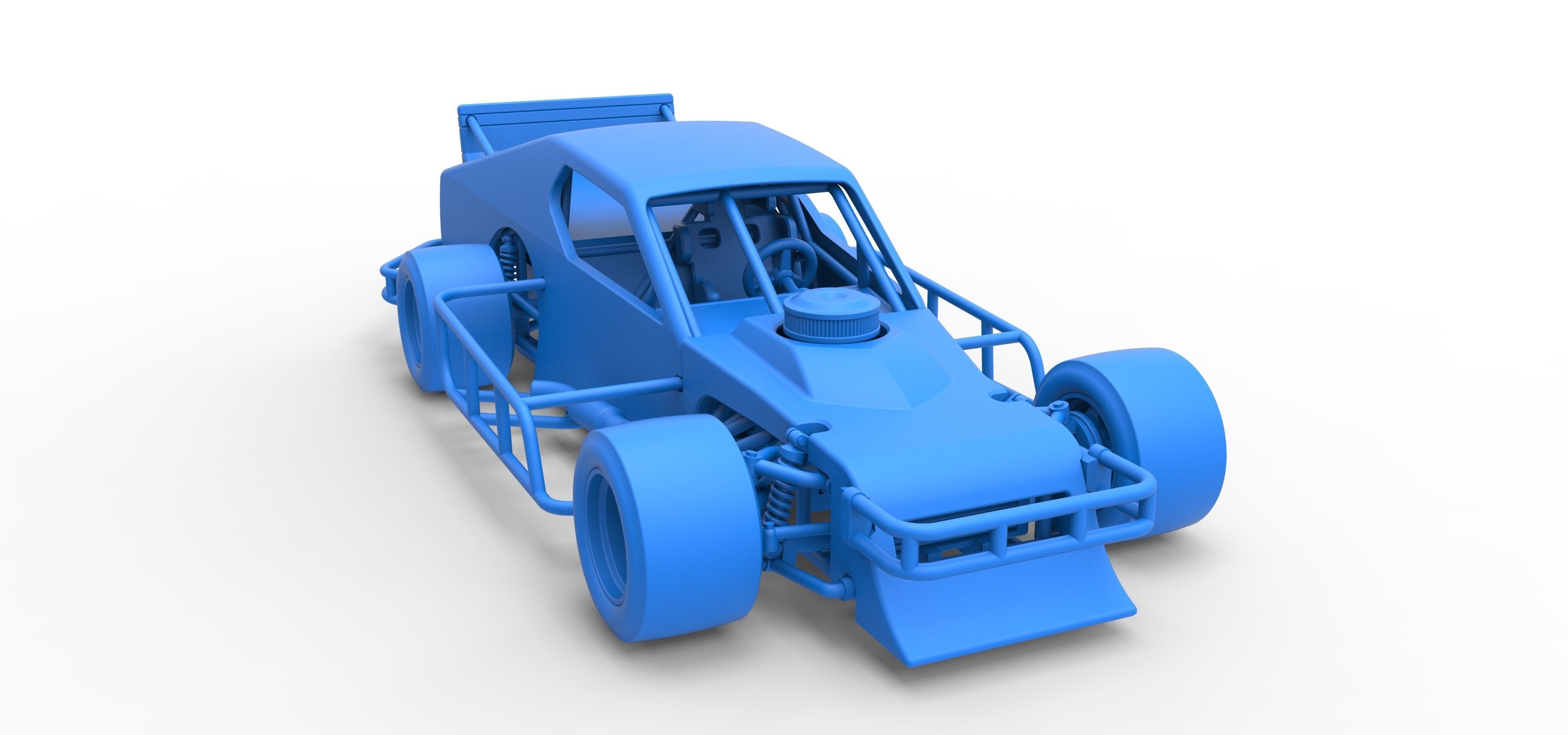 Asphalt Modified stock car Scale 1 to 25 3D print model_45