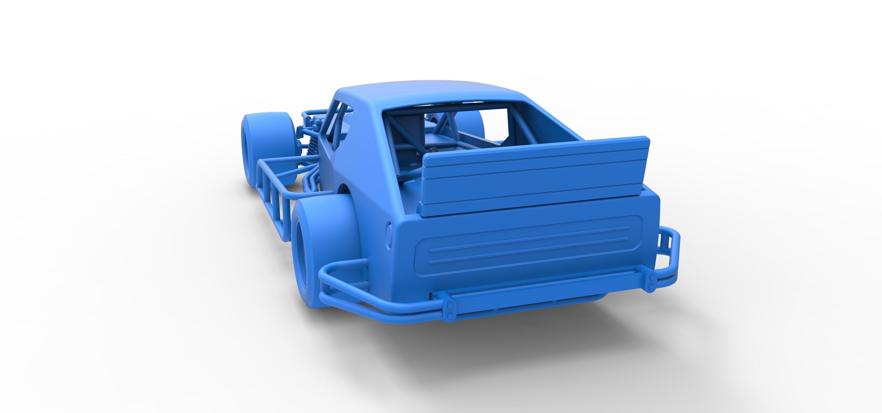 Asphalt Modified stock car Scale 1 to 25 3D print model_35