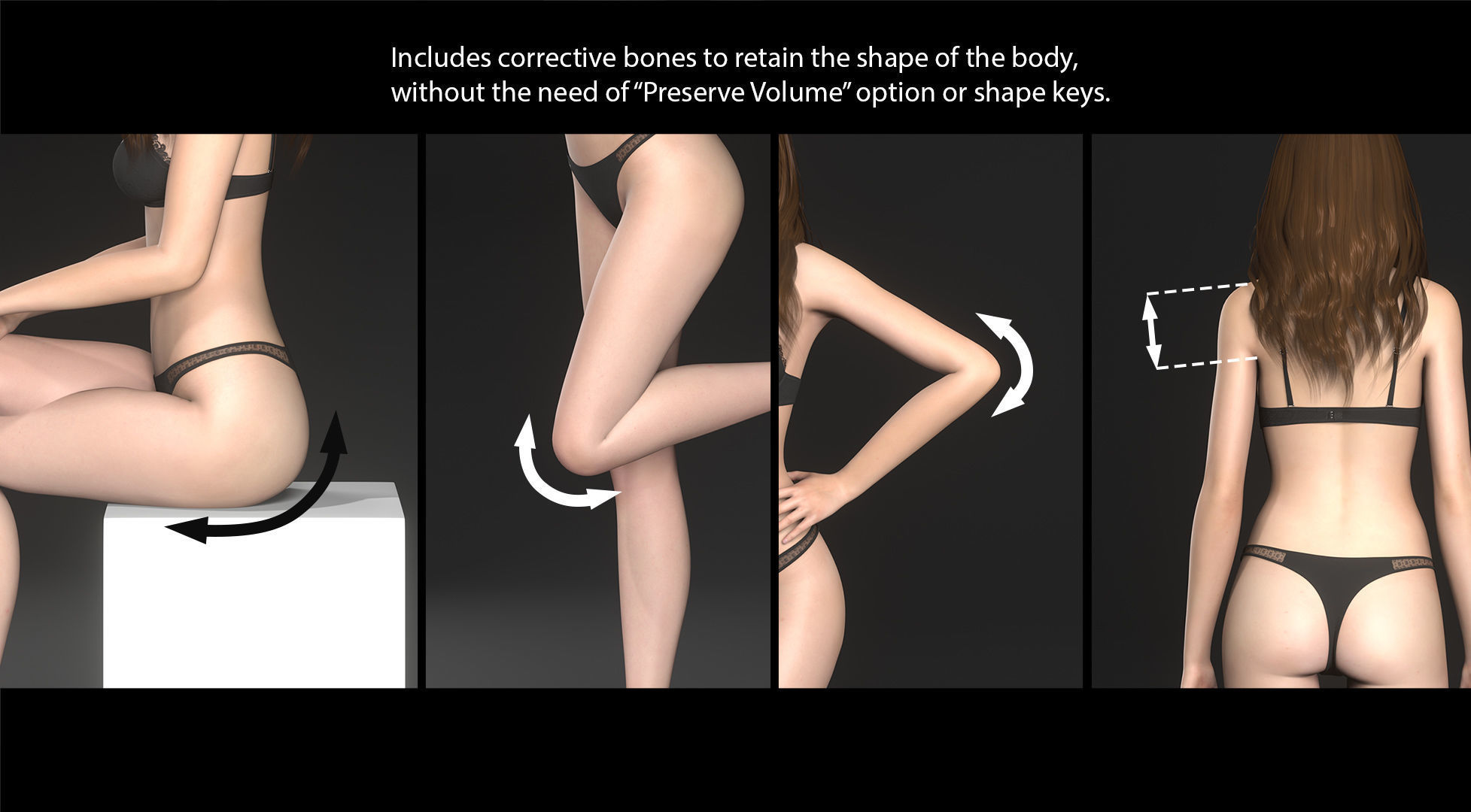 Annie - Lowpoly and Highpoly 3D Bundle Low-poly 3D model_5