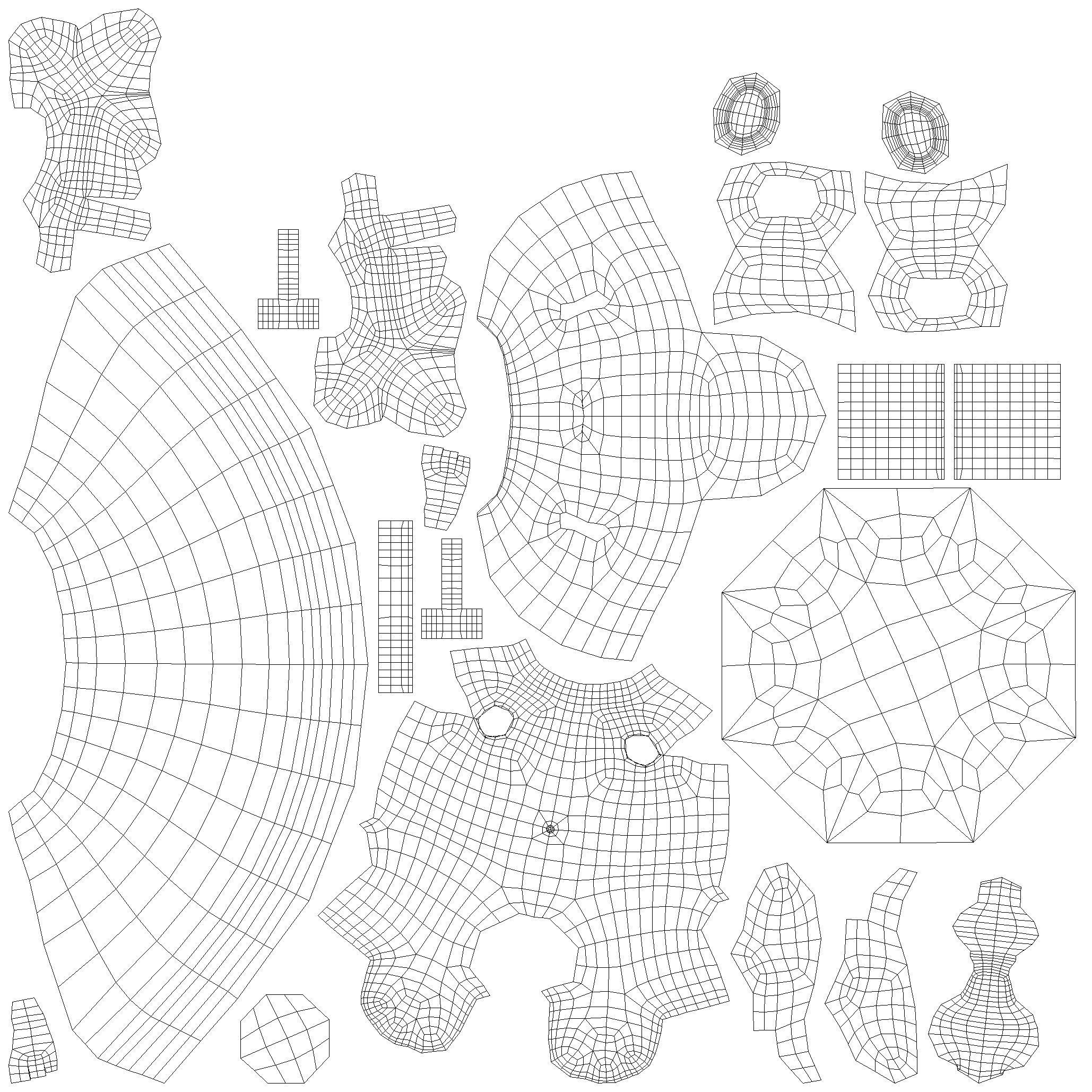 fungus cartoon Low-poly 3D model_4