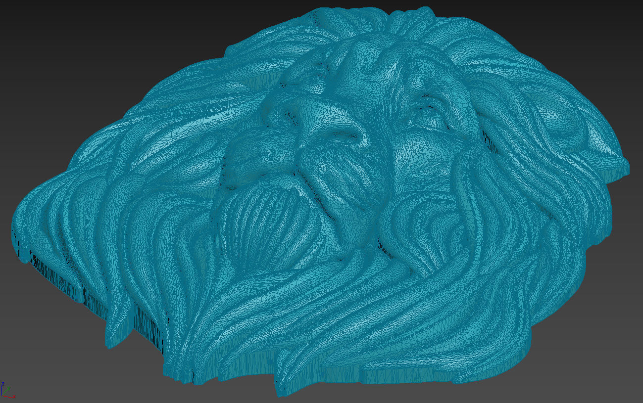 Lion pendant 3D print model_17