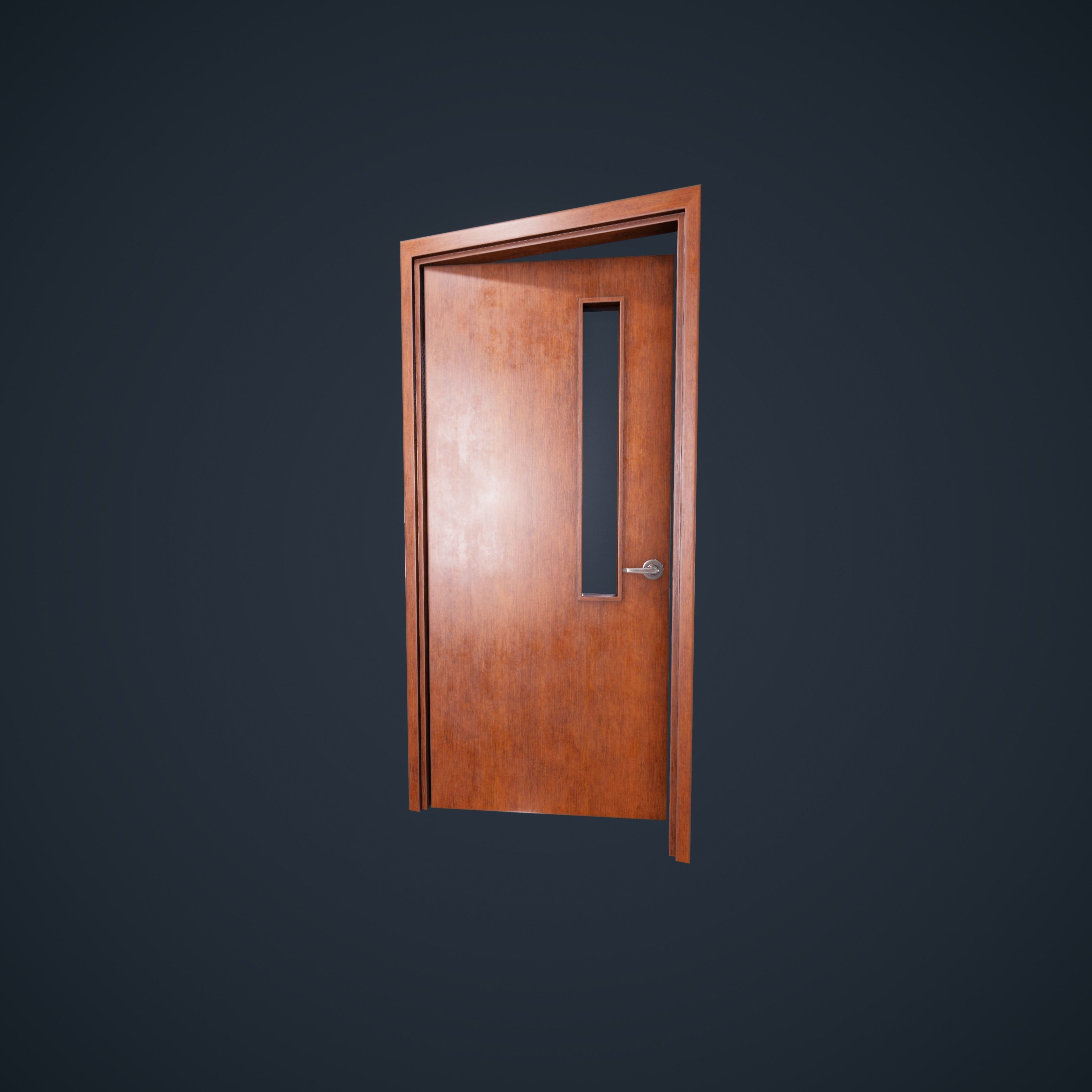 Door Wood 1 HDRP Low-poly 3D model_24