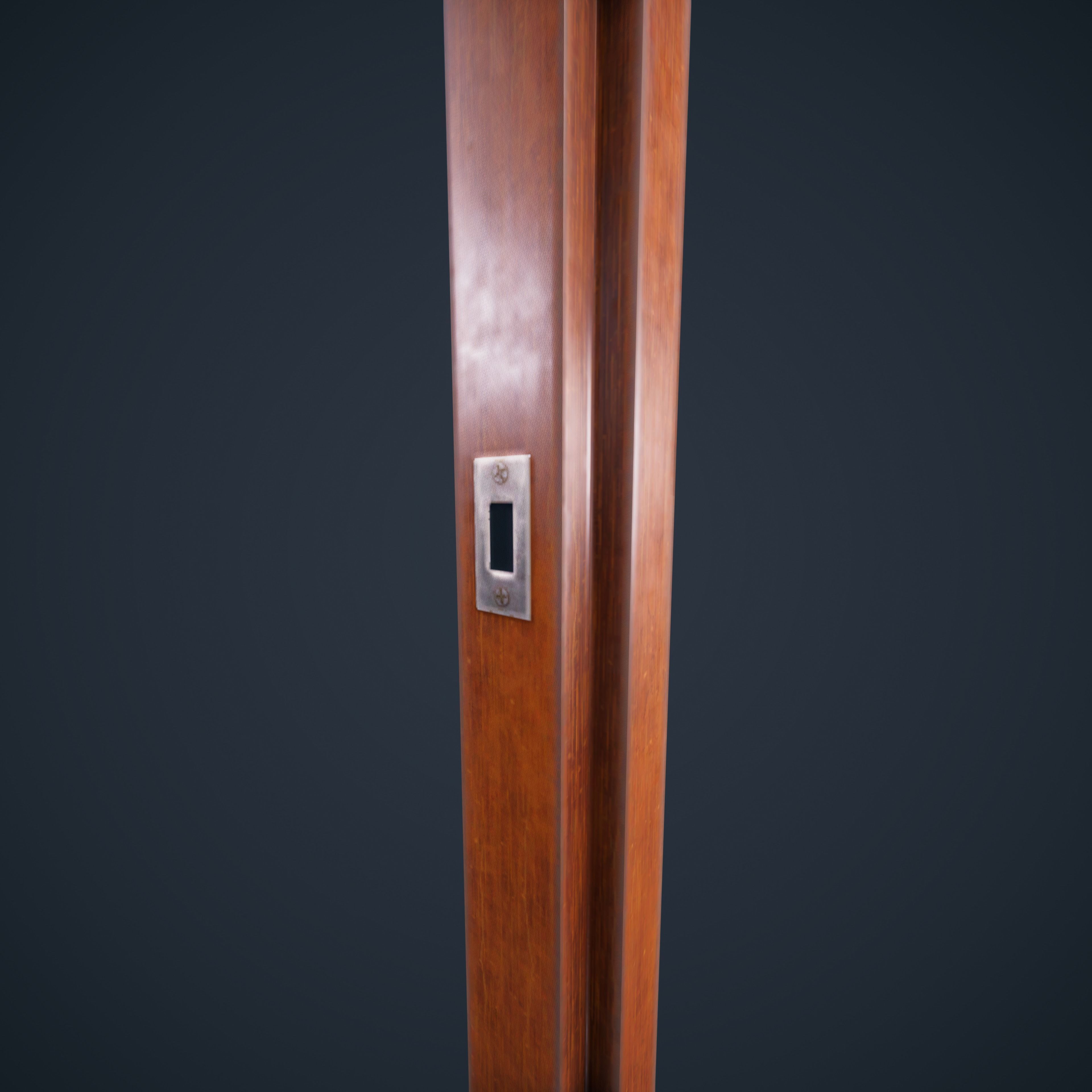 Door Wood 1 HDRP Low-poly 3D model_19