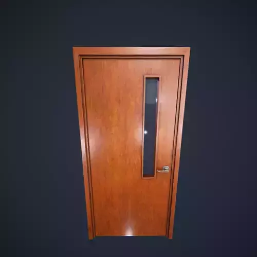 Door Wood 1 HDRP Low-poly 3D model