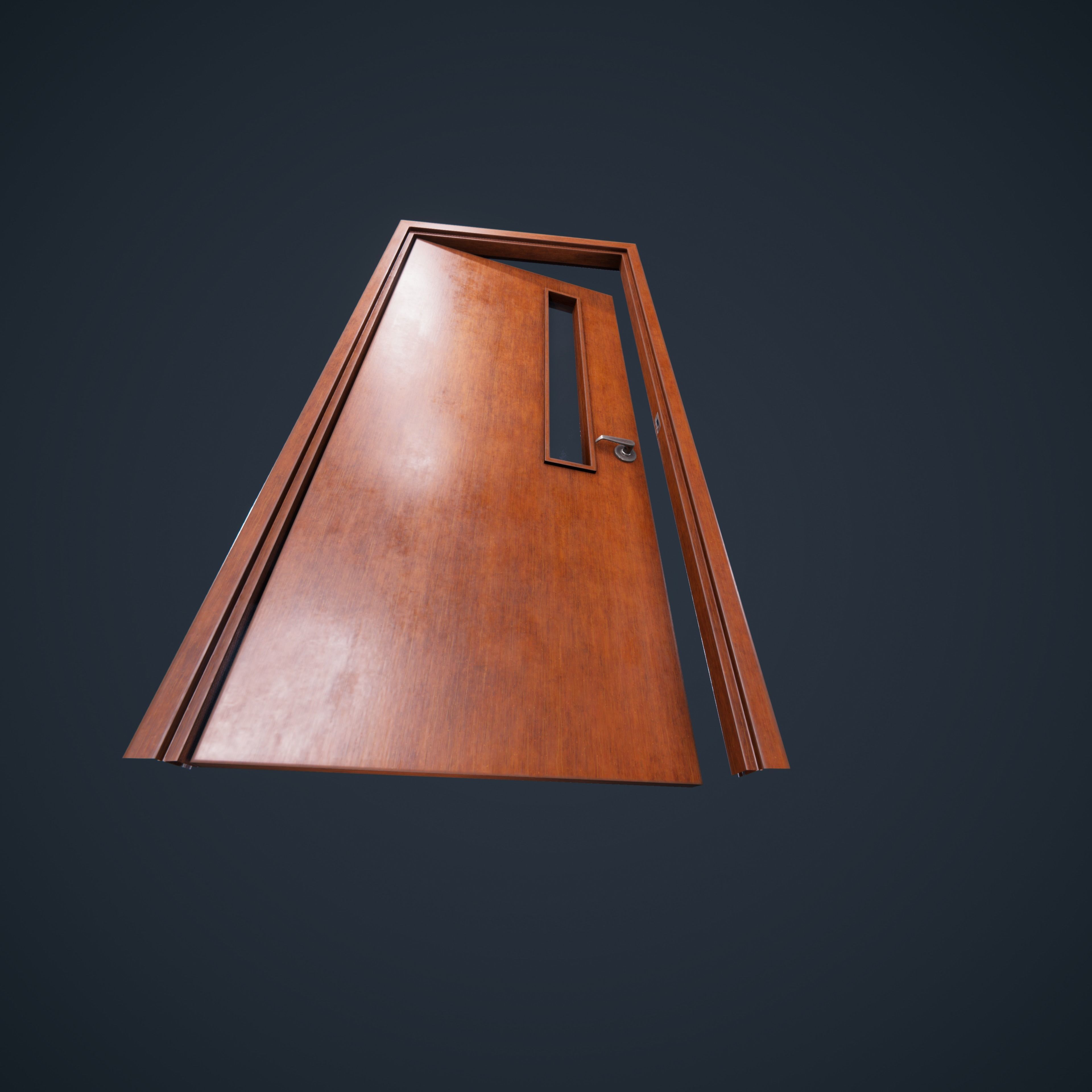 Door Wood 1 HDRP Low-poly 3D model_20