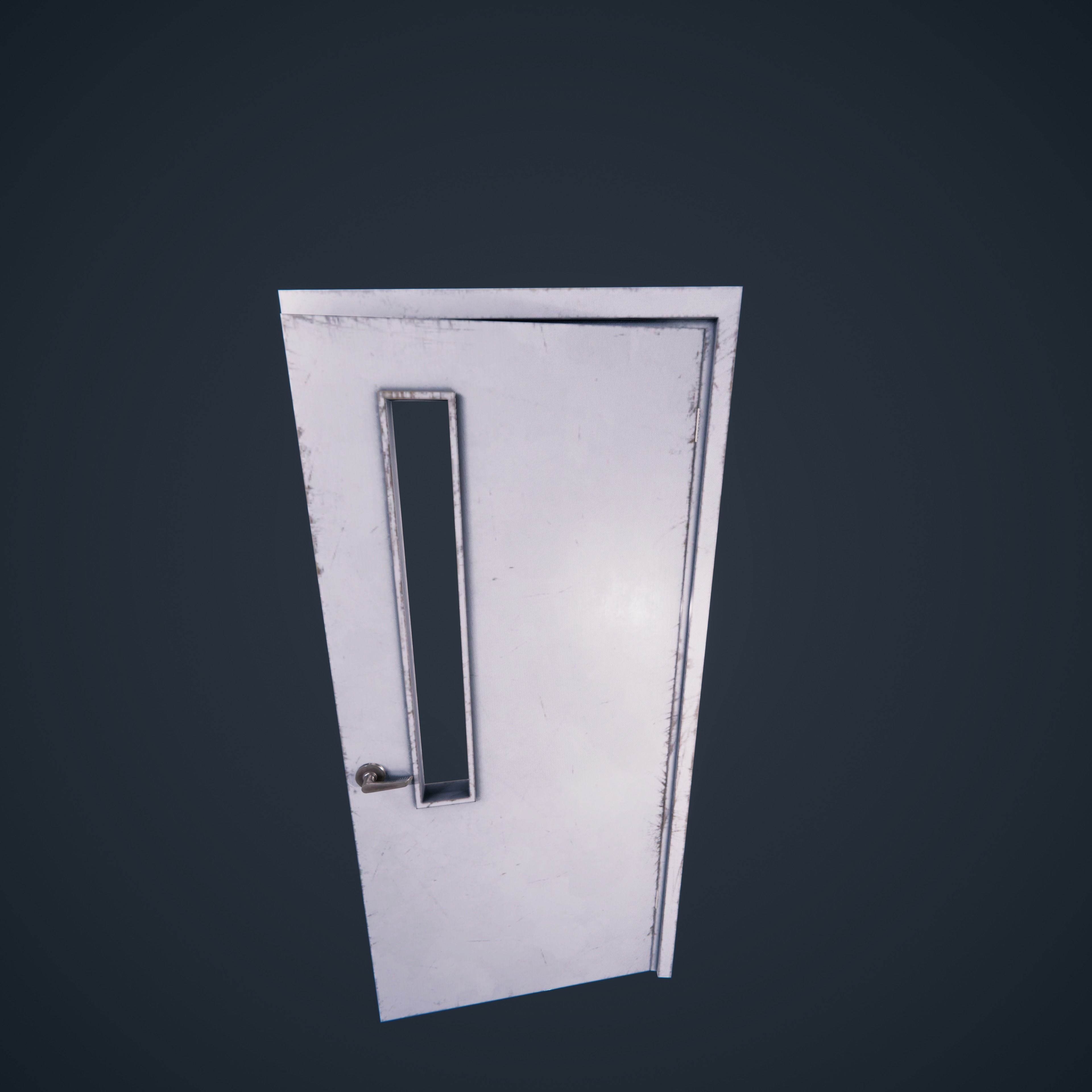 Door Wood 1 HDRP Low-poly 3D model_27
