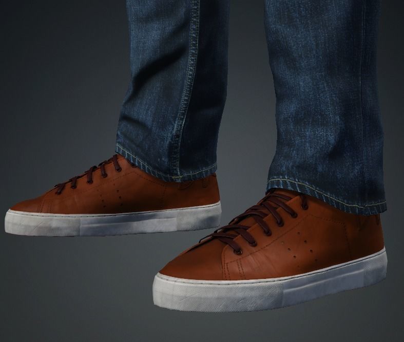 Meet JOHNSON Rigged Man - A-pose - Story Low-poly 3D model_11