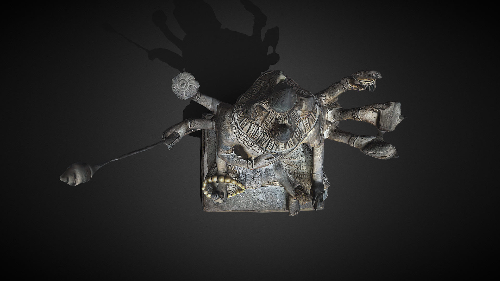 Brahma statue Low-poly 3D model_45