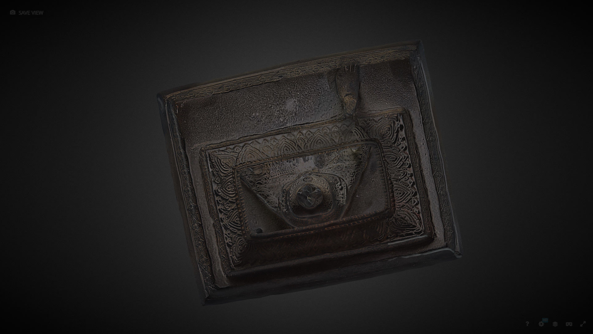 Brahma statue Low-poly 3D model_32