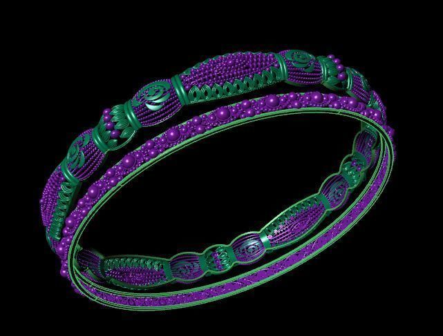 Bracelet 3D print model_2