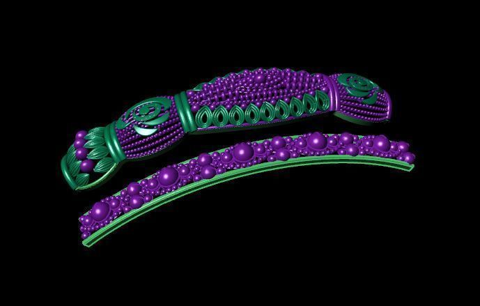 Bracelet 3D print model_3