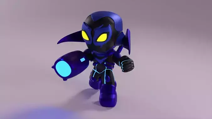 Blue Beetle 3D print model