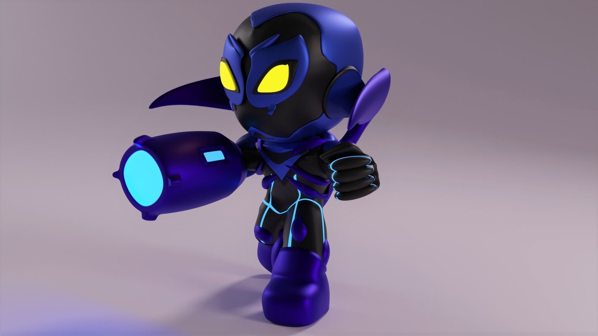 Blue Beetle 3D print model_3