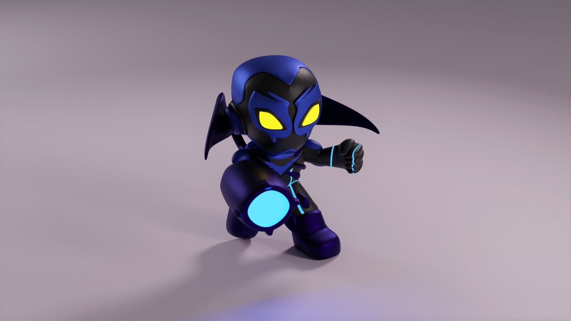 Blue Beetle 3D print model_1