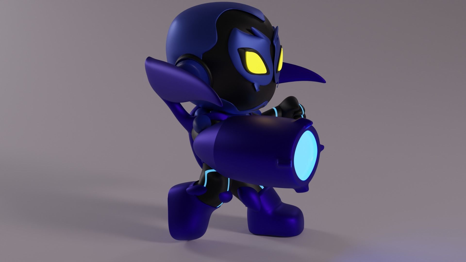 Blue Beetle 3D print model_15