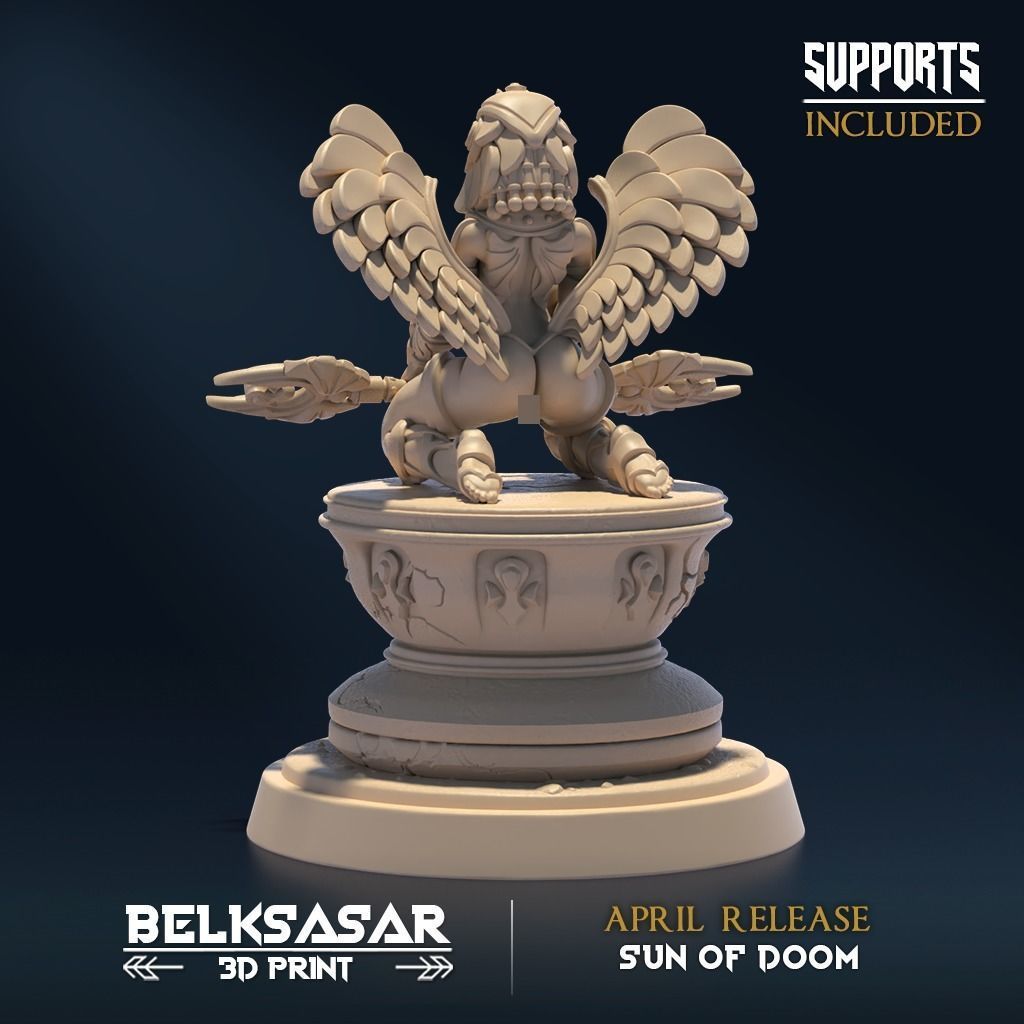 Daugther of Doom Sun Nude and Normal 3D print model_3