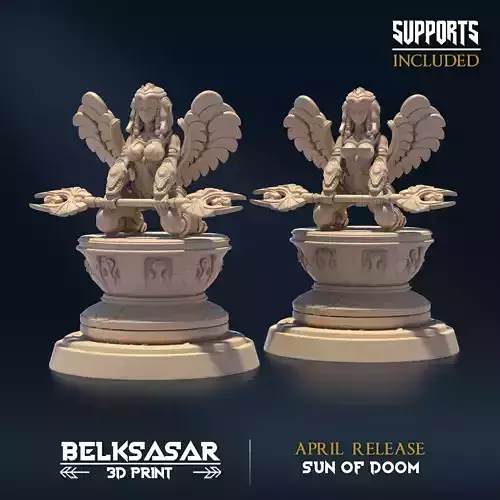 Daugther of Doom Sun Nude and Normal 3D print model