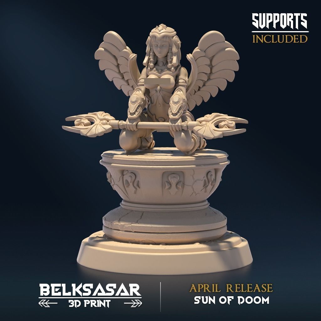 Daugther of Doom Sun Nude and Normal 3D print model_1