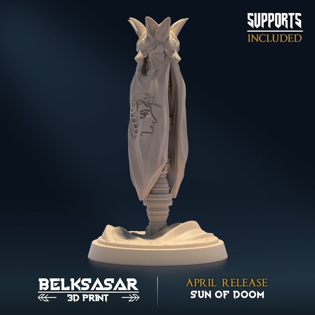 Doom Sun Banner 3D print model_2