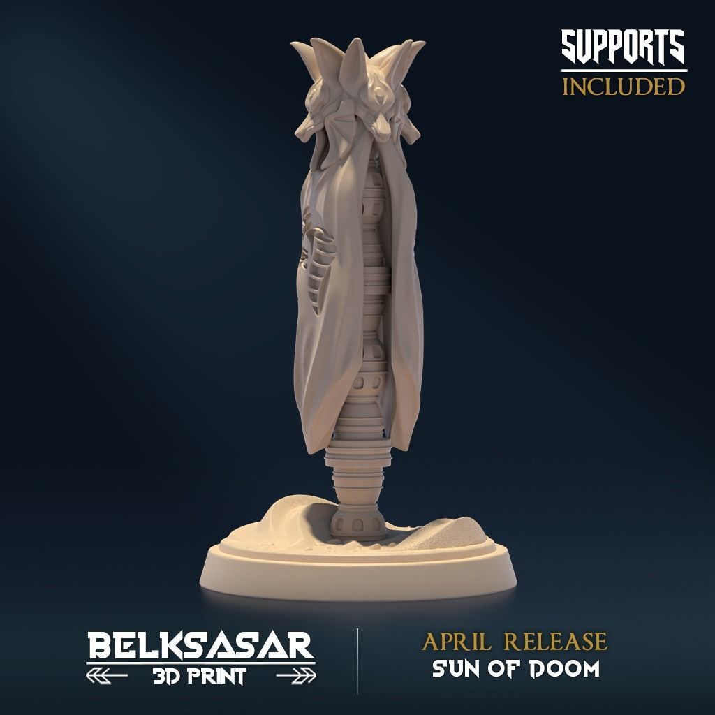 Doom Sun Banner 3D print model_1