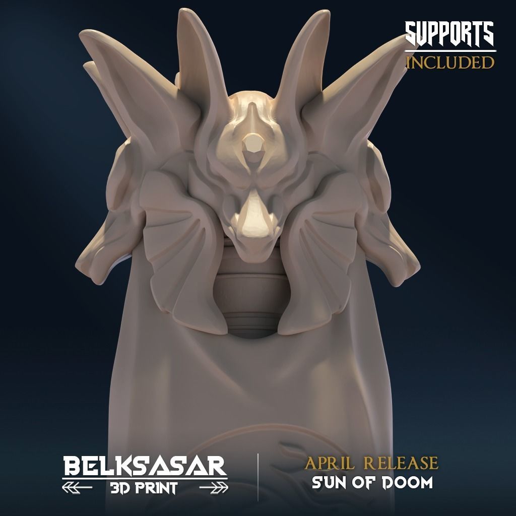 Doom Sun Banner 3D print model_3