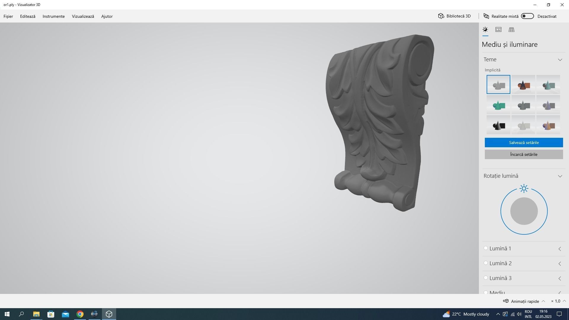 Wood Art Decoration 3D model_2